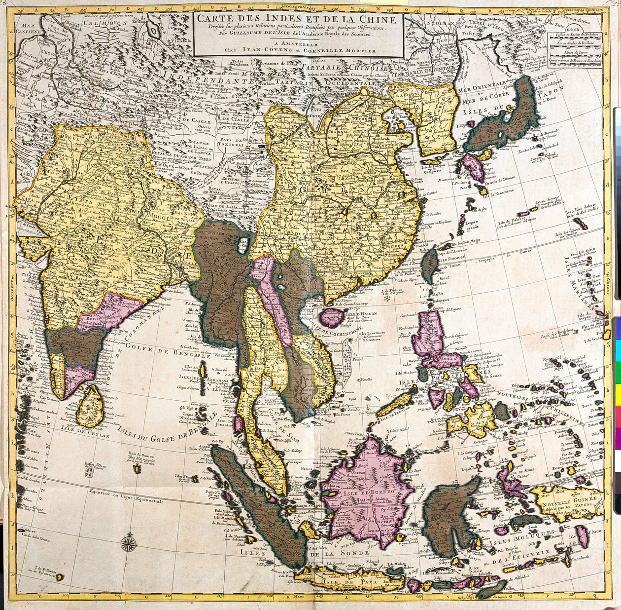 Pakistan, India, Nepal, Bhutan, Bangladesh, Sri Lanka, East China, North Korea, South Korea, Japan, Burma, Thailand, Laos, Vietnam, Cambodia, Indonesia, Philippines, Malaysia by Guillaume Delisle