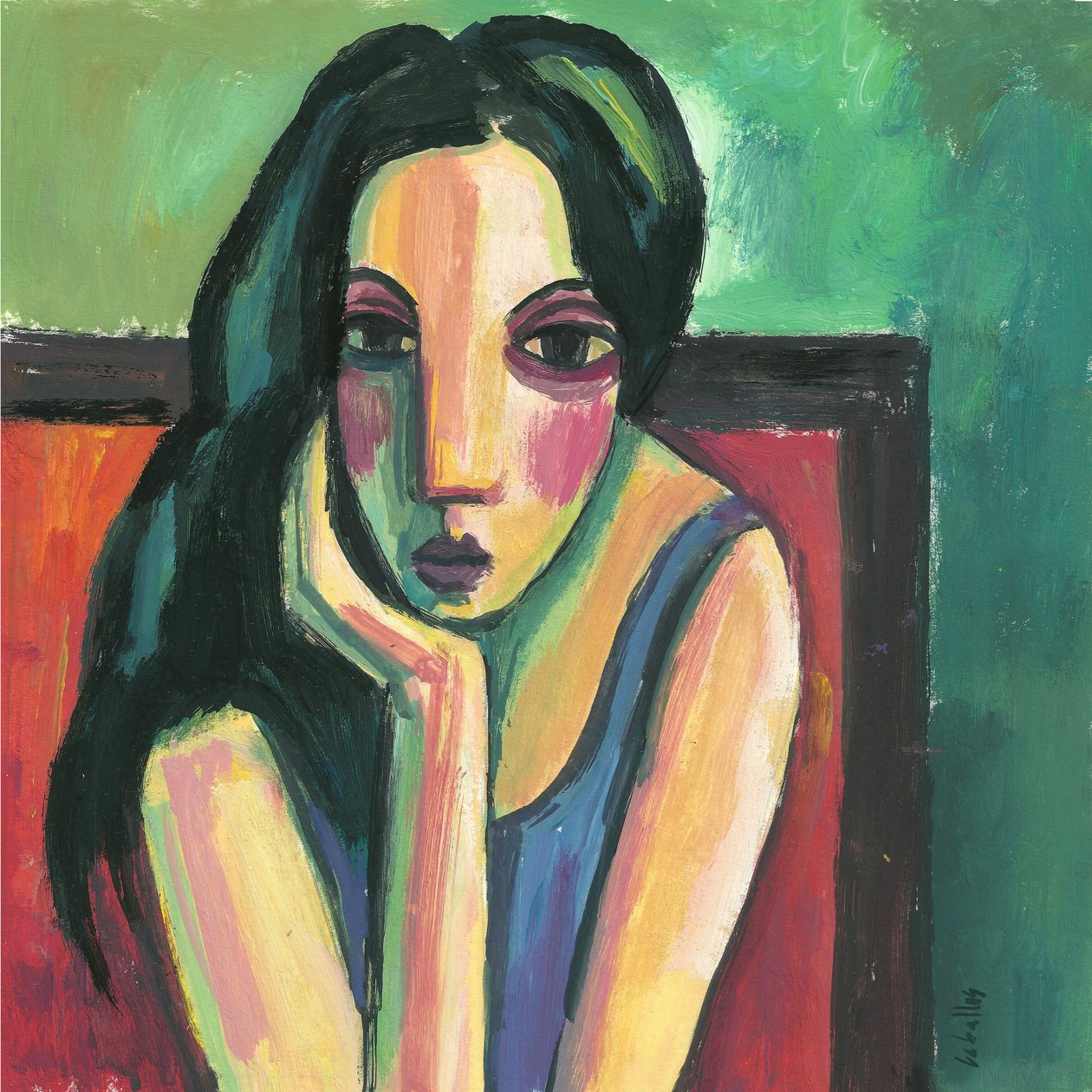 Black-haired Girl, 2013 by Guillermo Martí Ceballos