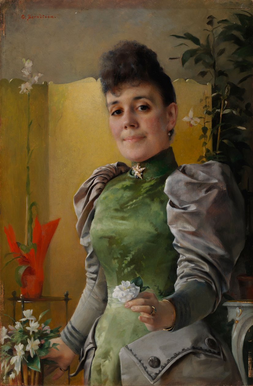 Portrait Mrs Maria von Wahlberg (née Sinebrychoff) by Gunnar Berndtson
