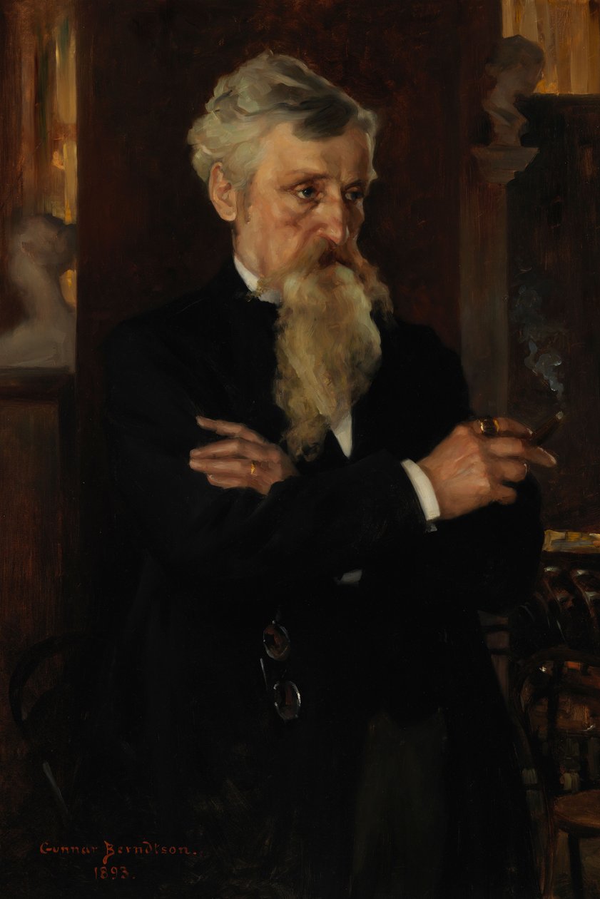 Portrait of Journalist August Schauman by Gunnar Berndtson