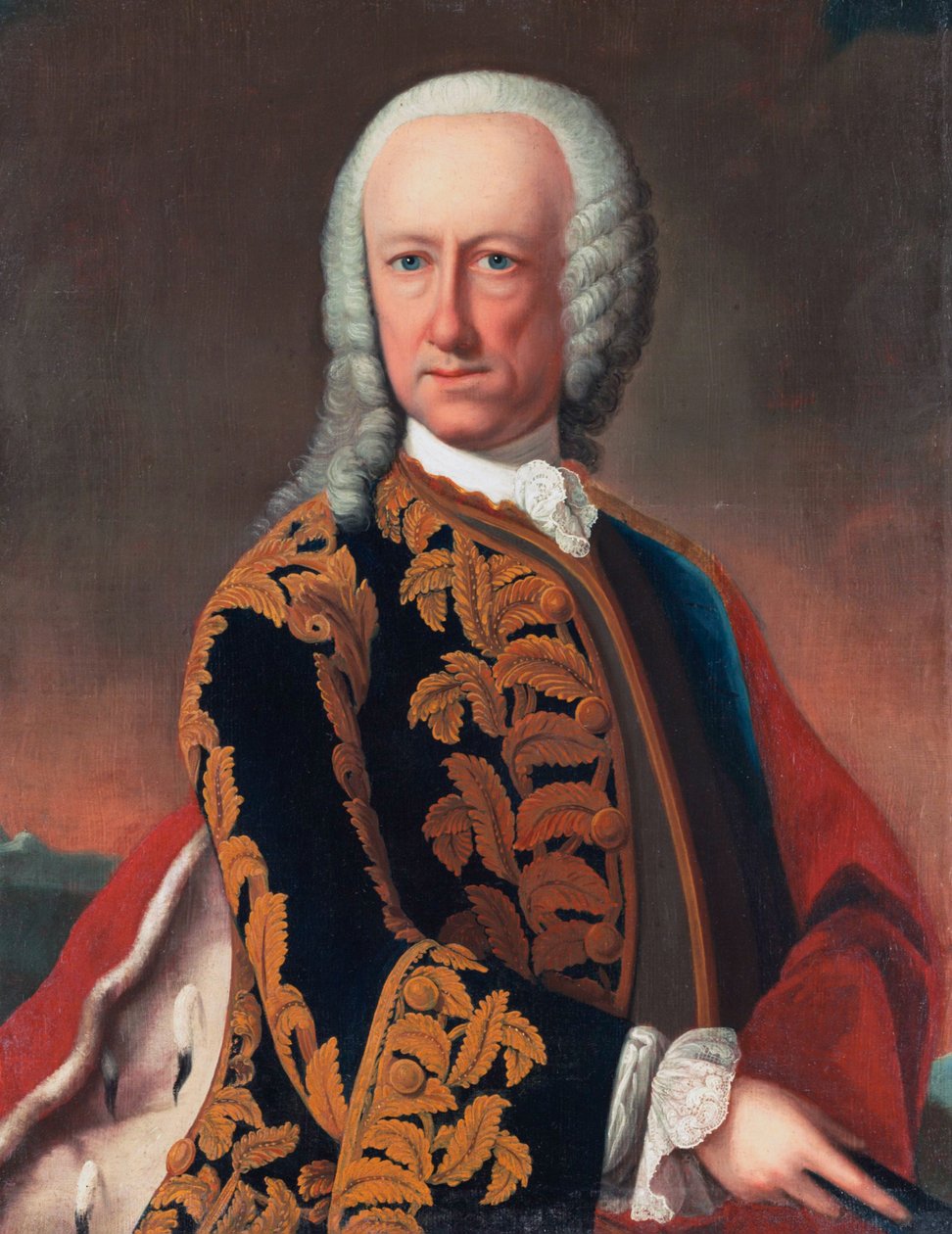 Portrait of Wilhelm Landgraf von Hessen-Philippsthal-Barchfeld (1692 - 1761) by Gustav Altmöller