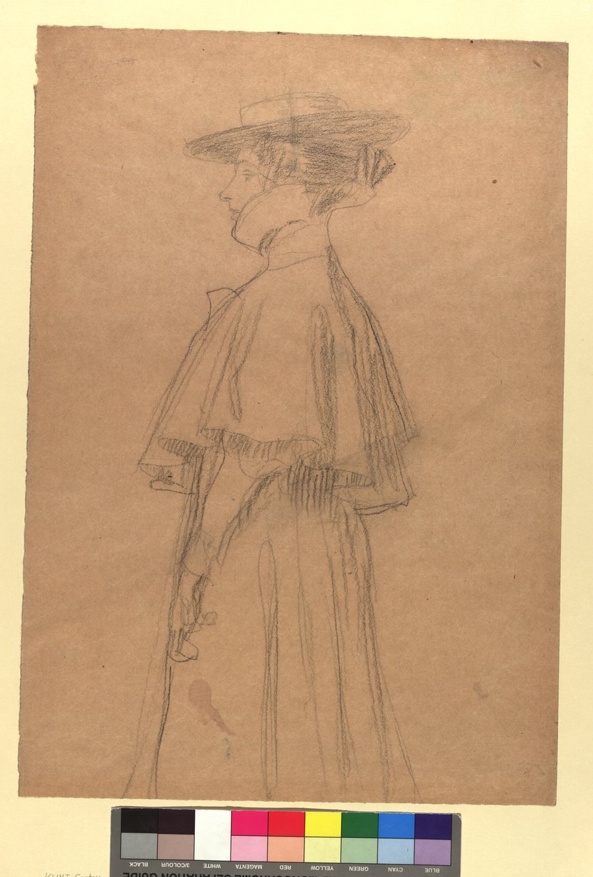Lady with Hat and Coat by Gustav Klimt