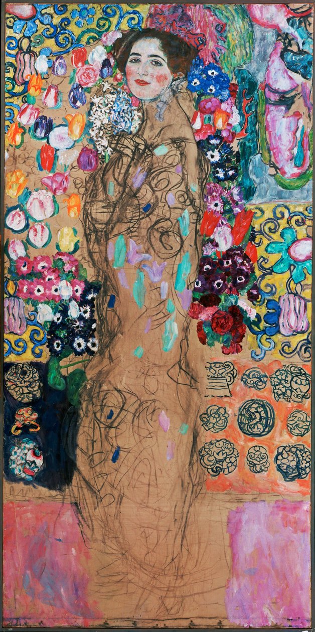 Lady with Fan by Gustav Klimt: Buy fine art print