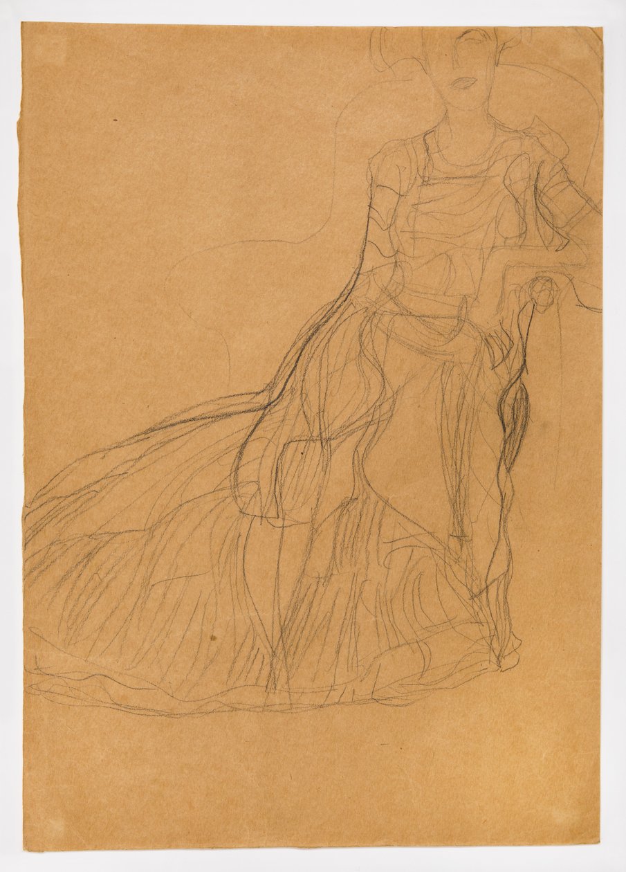 Seated Lady (Adele Bloch-Bauer) by Gustav Klimt