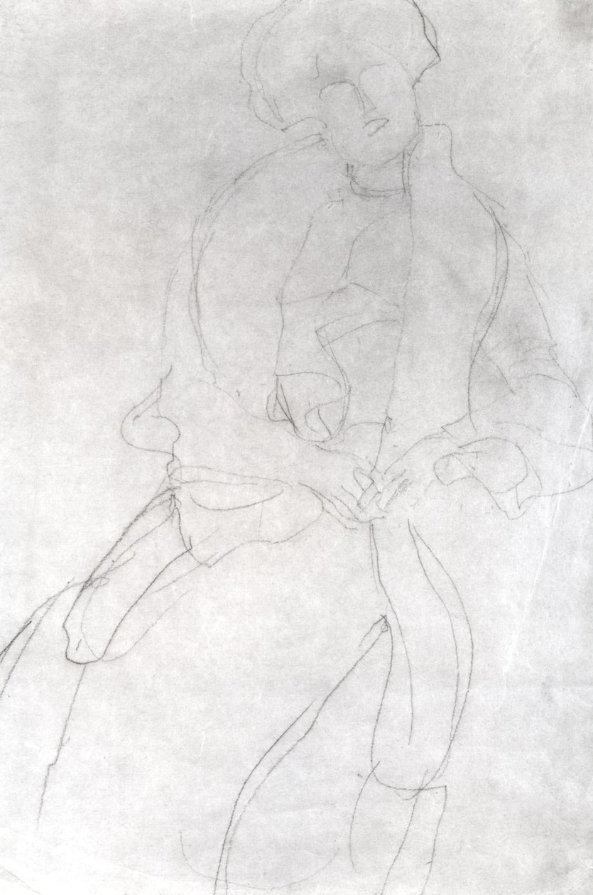 Seated Woman with Boa (Adele Bloch-Bauer) by Gustav Klimt