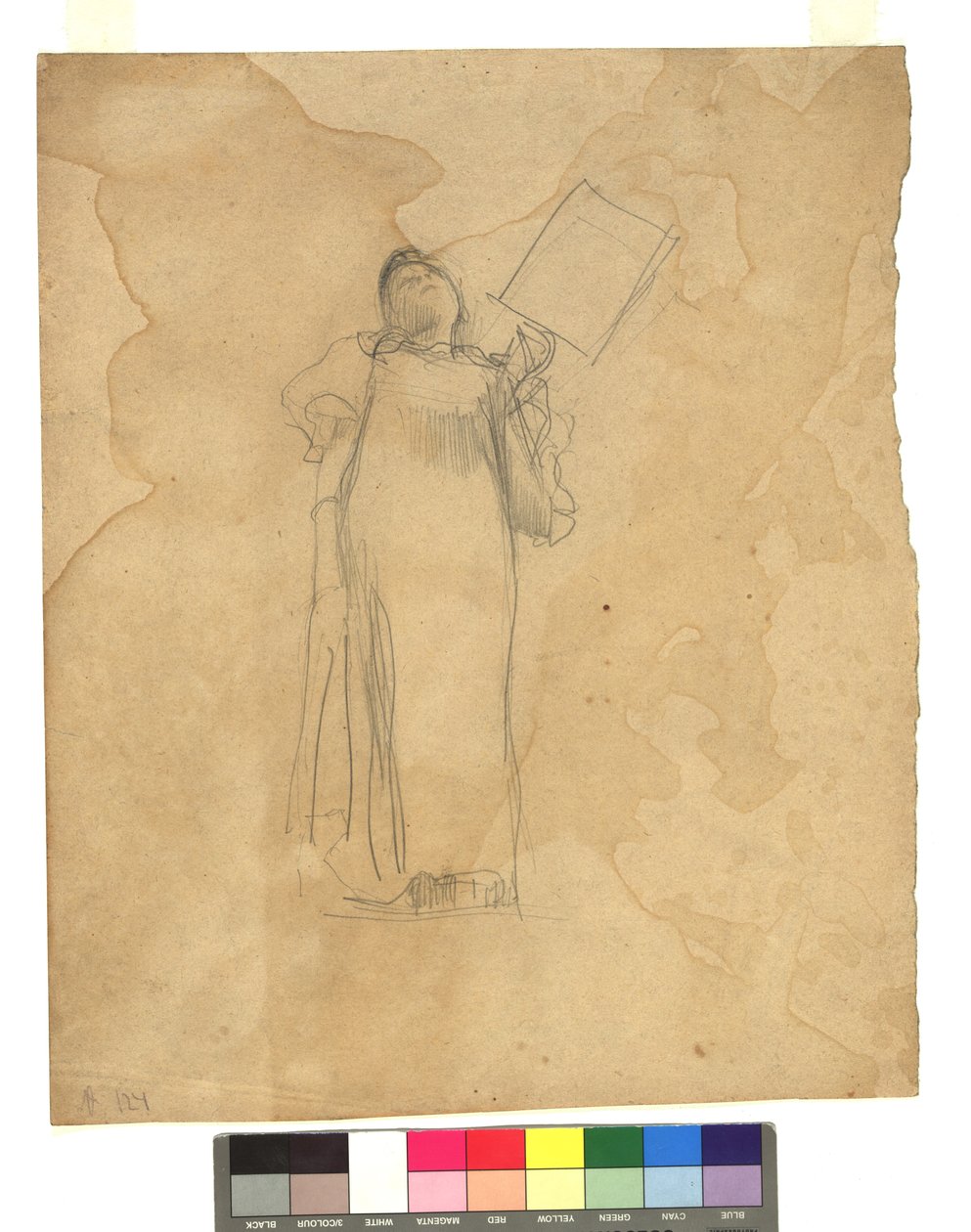 Standing Female Figure by Gustav Klimt