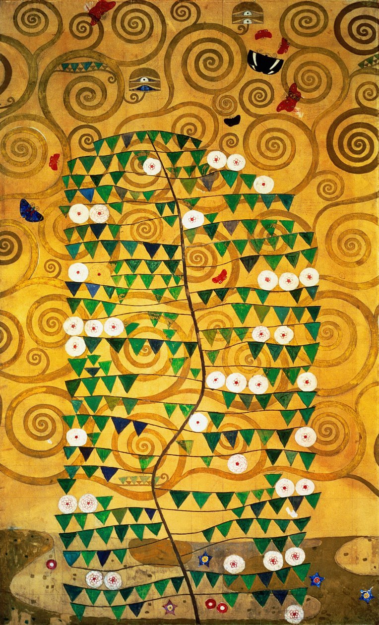 The Stoclet Frieze, Detail: Tree of Life, 1905-1909 by Gustav Klimt