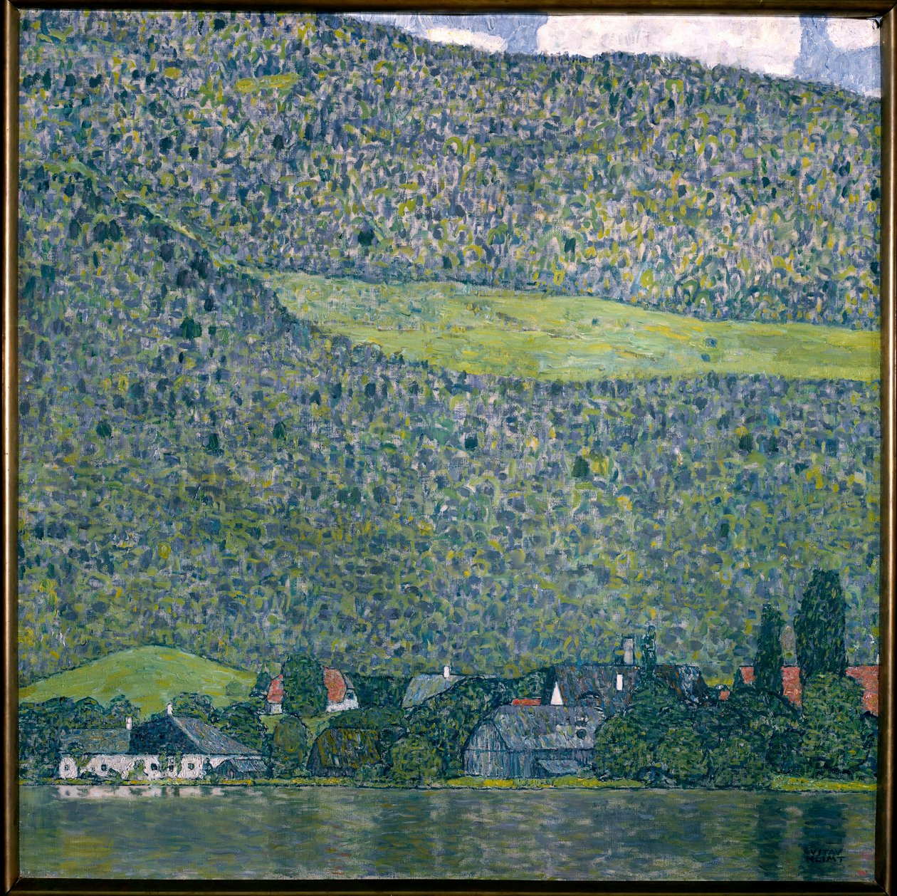 View of a Chateau Unterach on Lake Attersee, 1915 by Gustav Klimt