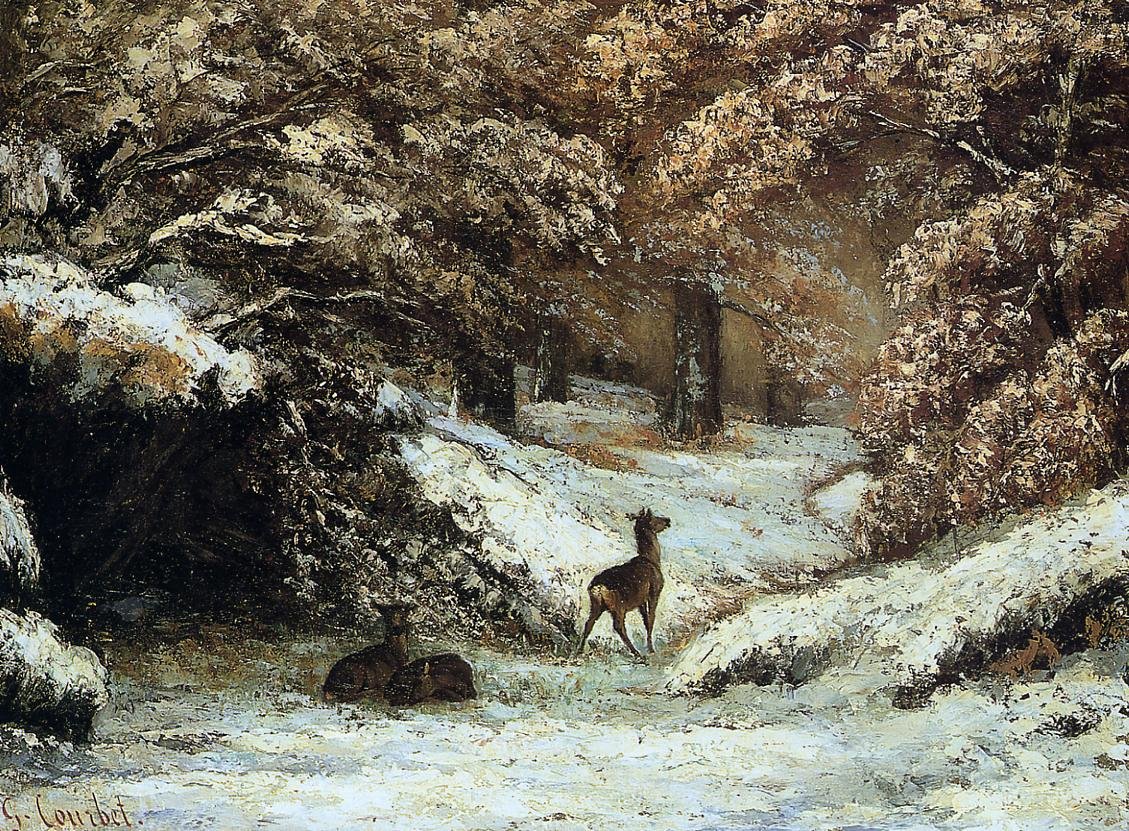 Roe Deer Lyon by Gustave Courbet