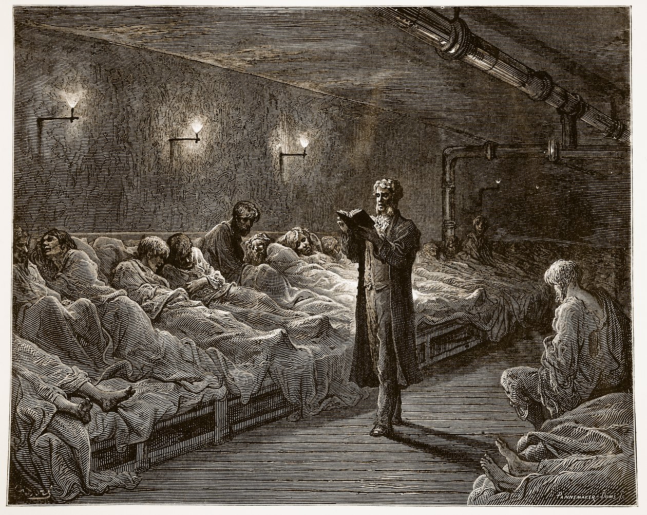 Scripture Reader in a Night Refuge, from 