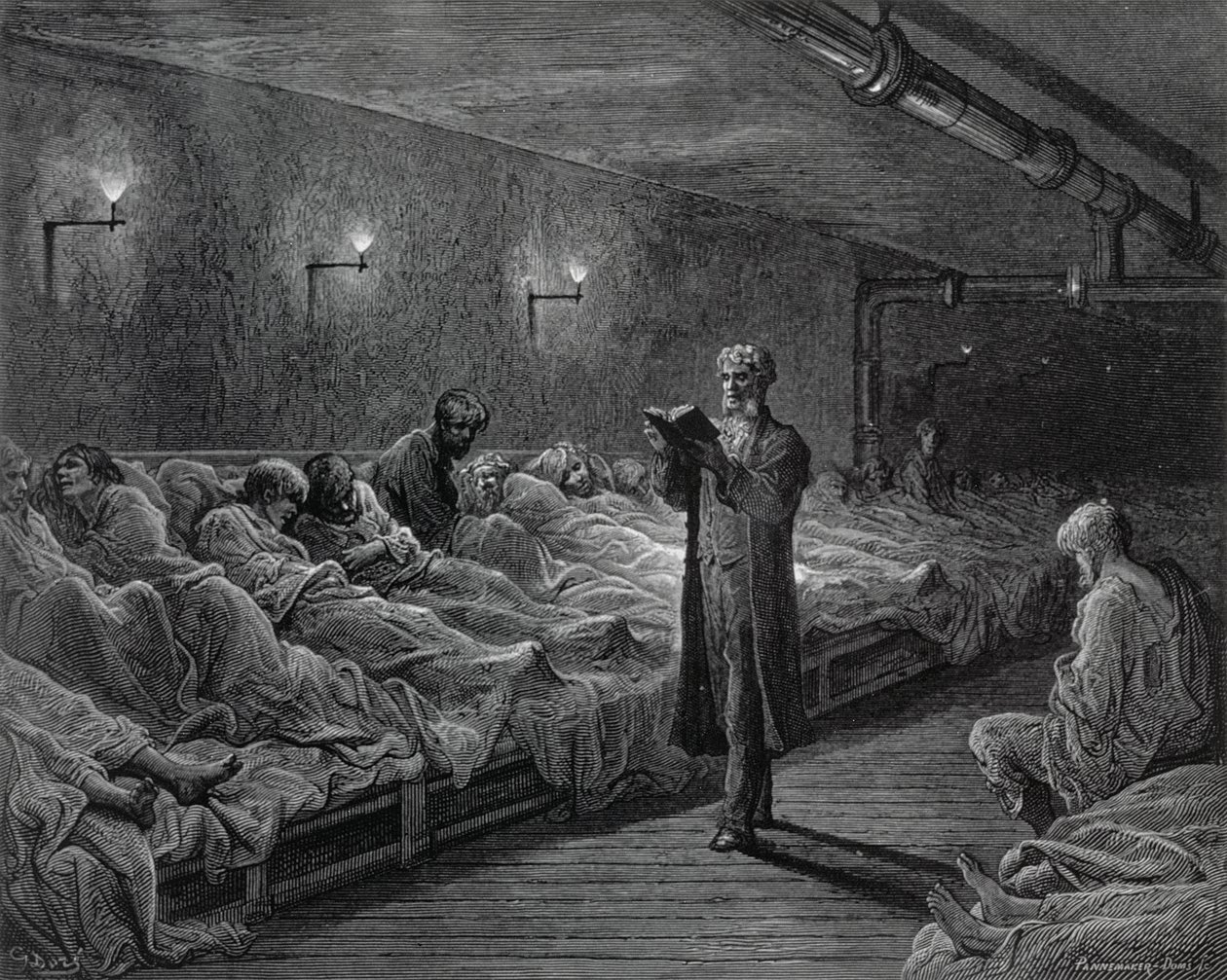 Scripture Reader in a Night Refuge, from 