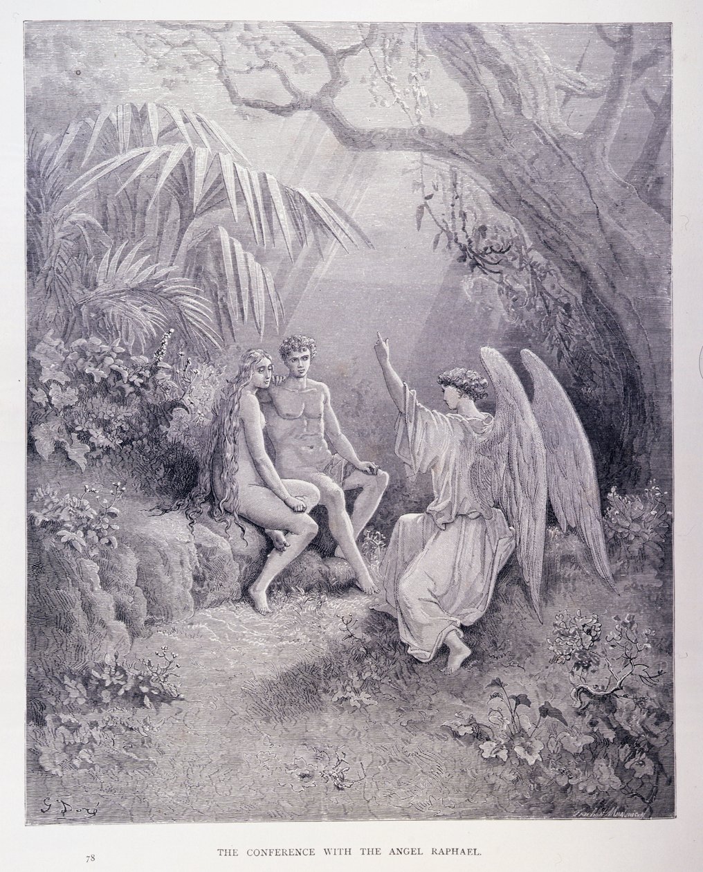 The Conference with the Angel Raphael, from Book V of 