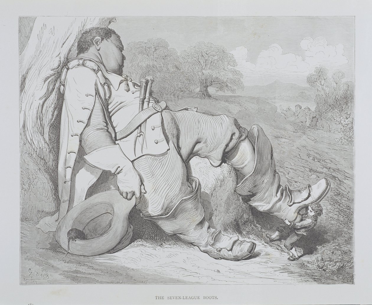 The Seven League Boots, c.1868 by Gustave Dore