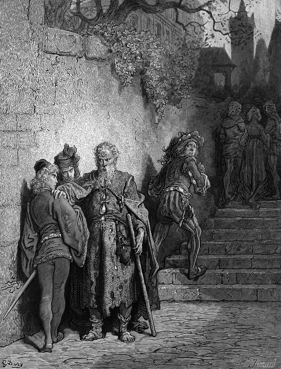The Wedding Guest being detained by the Ancient Mariner, opening scene of 