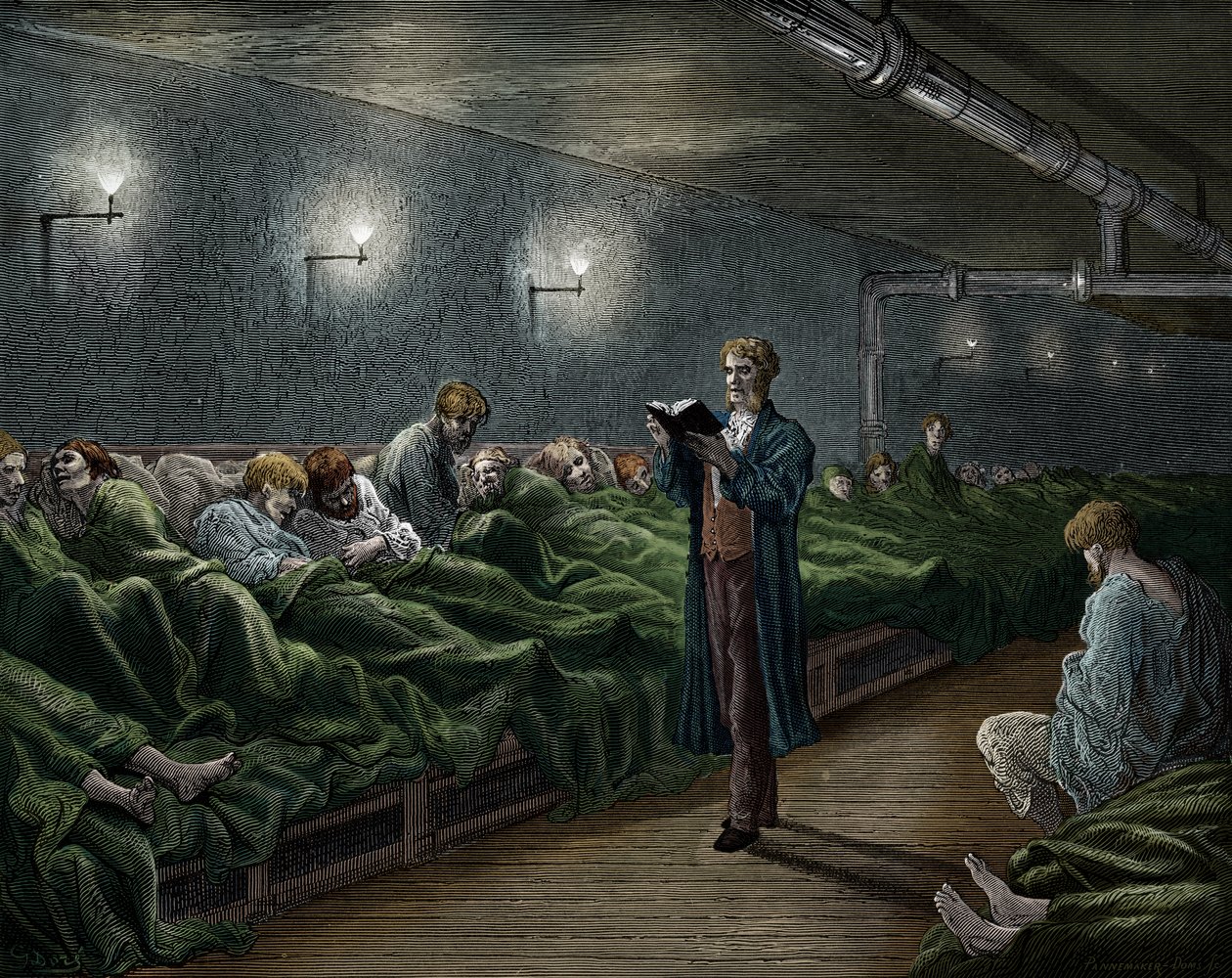 Victorian London Refuge by Gustave Dore