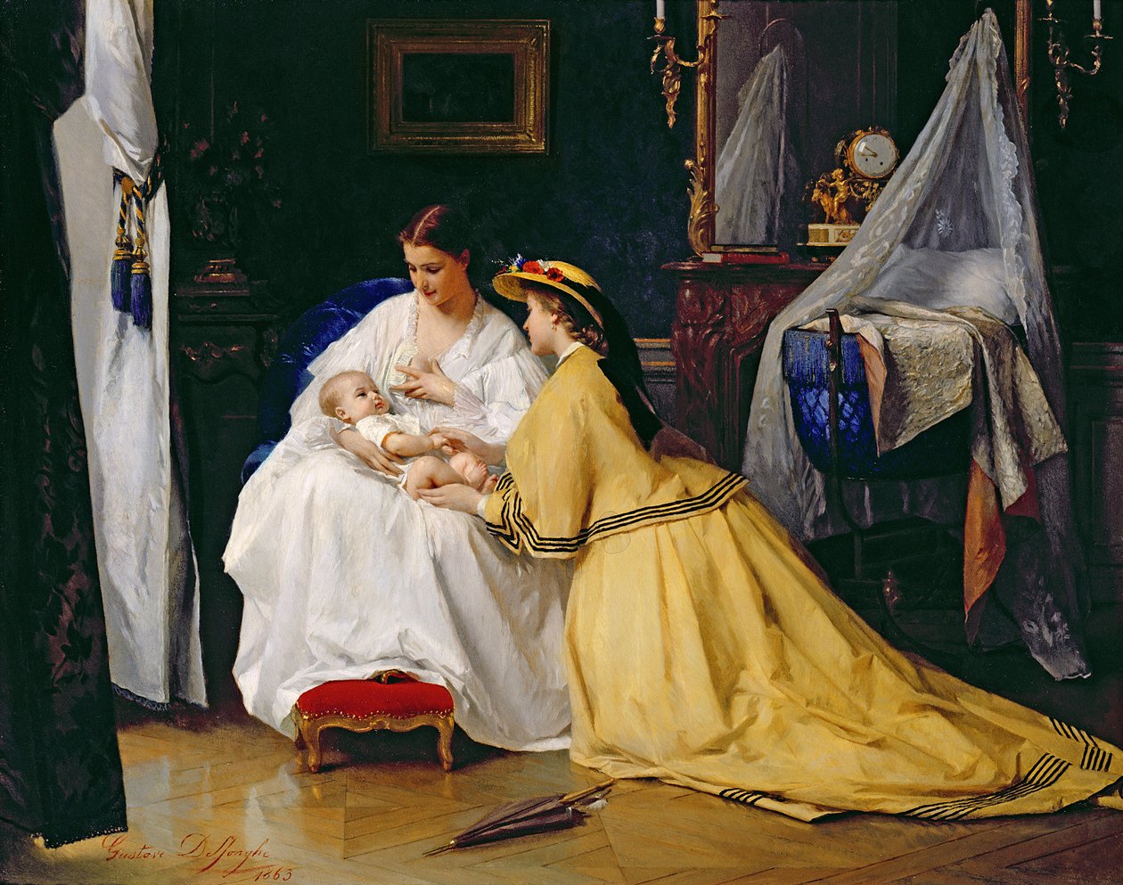 First Born by Gustave Léonard de Jonghe