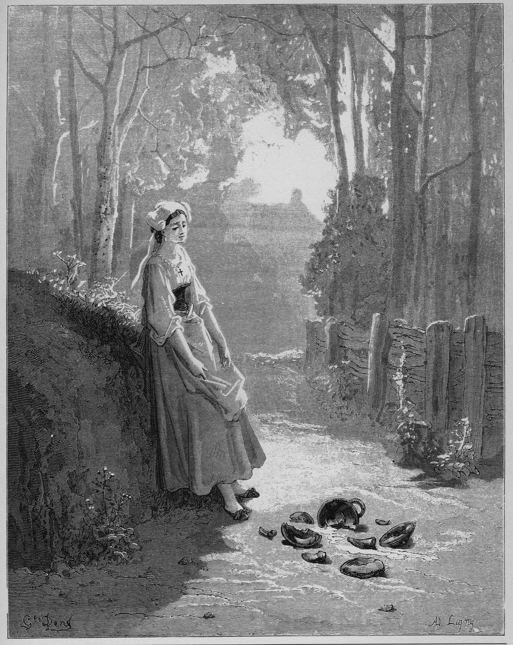 The Milkmaid and Her Pail - from 
