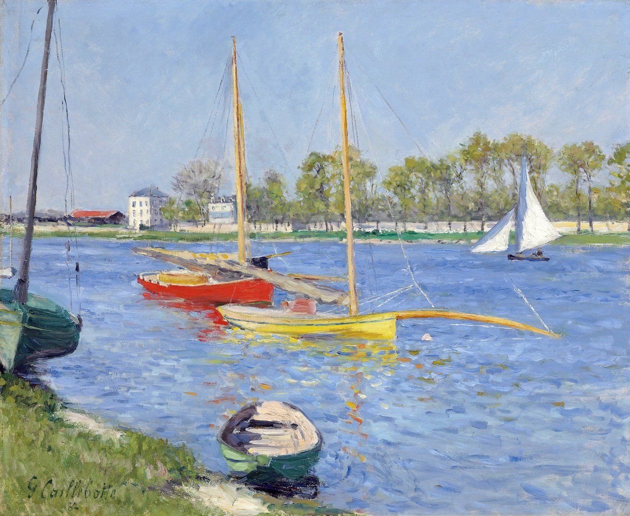 The Seine at Argenteuil by Gustave Caillebotte