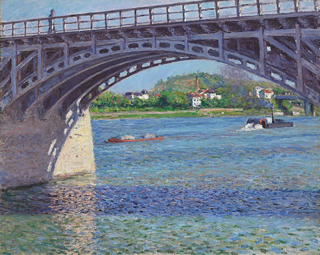 The Argenteuil Bridge and the Seine by Gustave Caillebotte