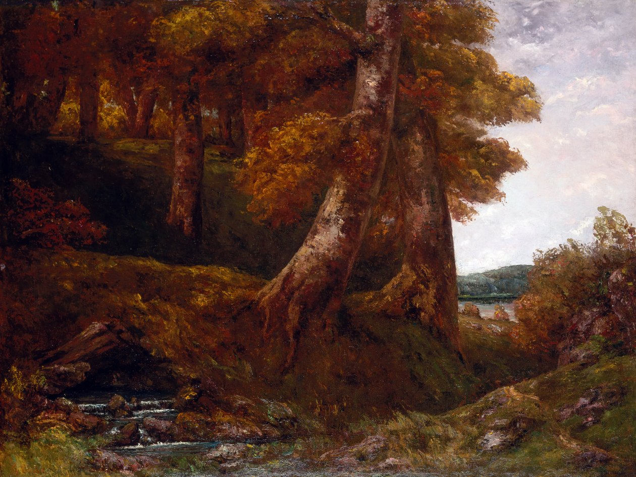 Entering the Forest by Gustave Courbet