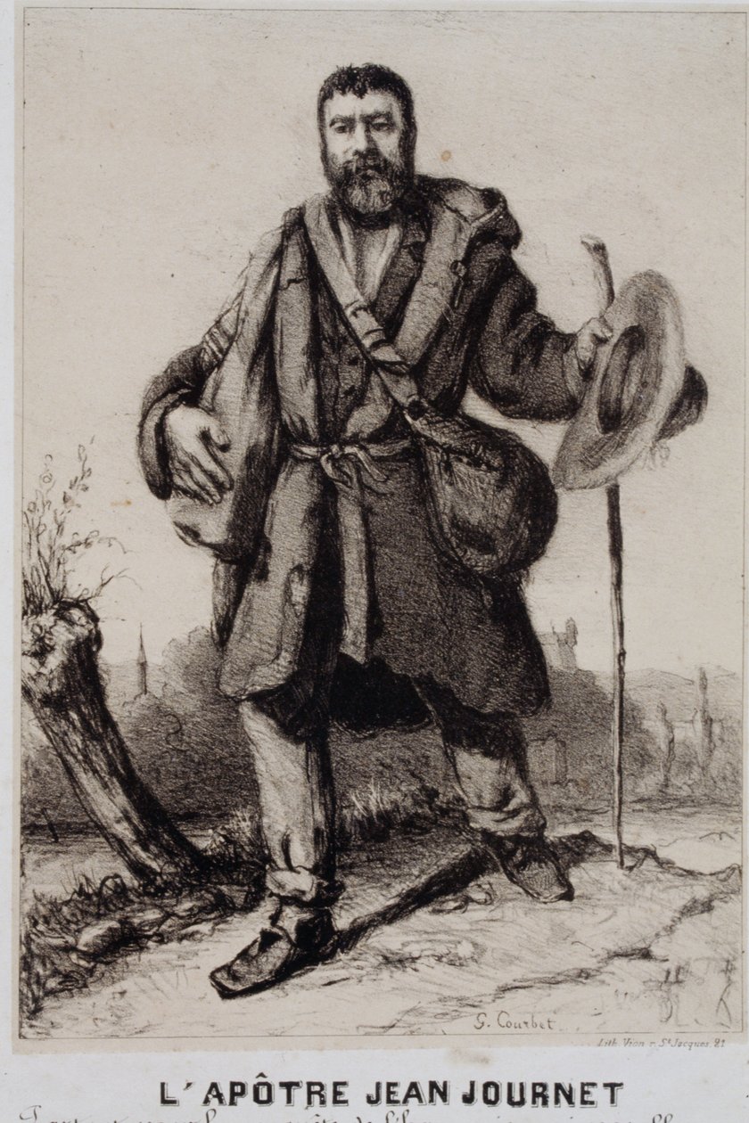 The Apostle Jean Journet Departing for the Conquest of Universal Harmony by Gustave Courbet