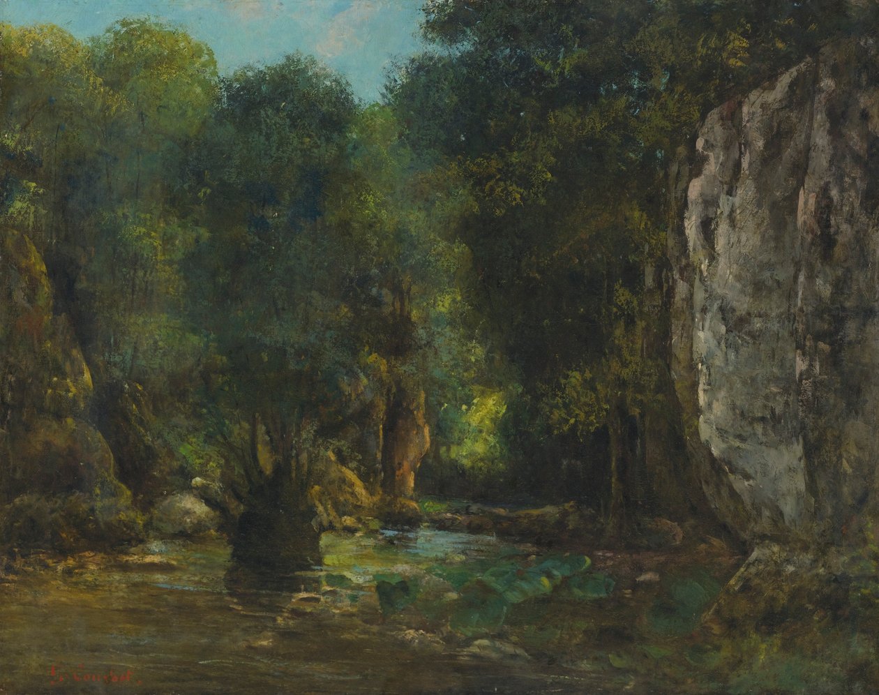 The Black Well (The Gorges of the Loue) by Gustave Courbet
