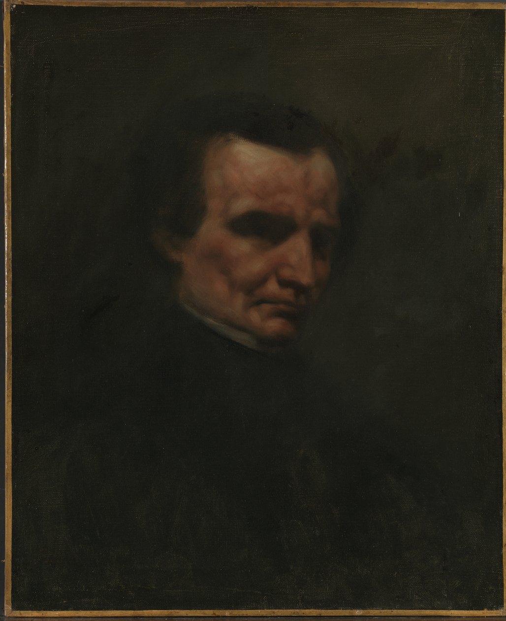 Portrait of Hector Berlioz by Gustave Courbet