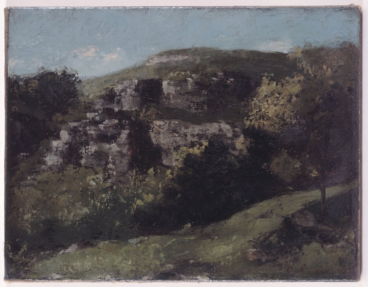 Rocks at Ornans by Gustave Courbet