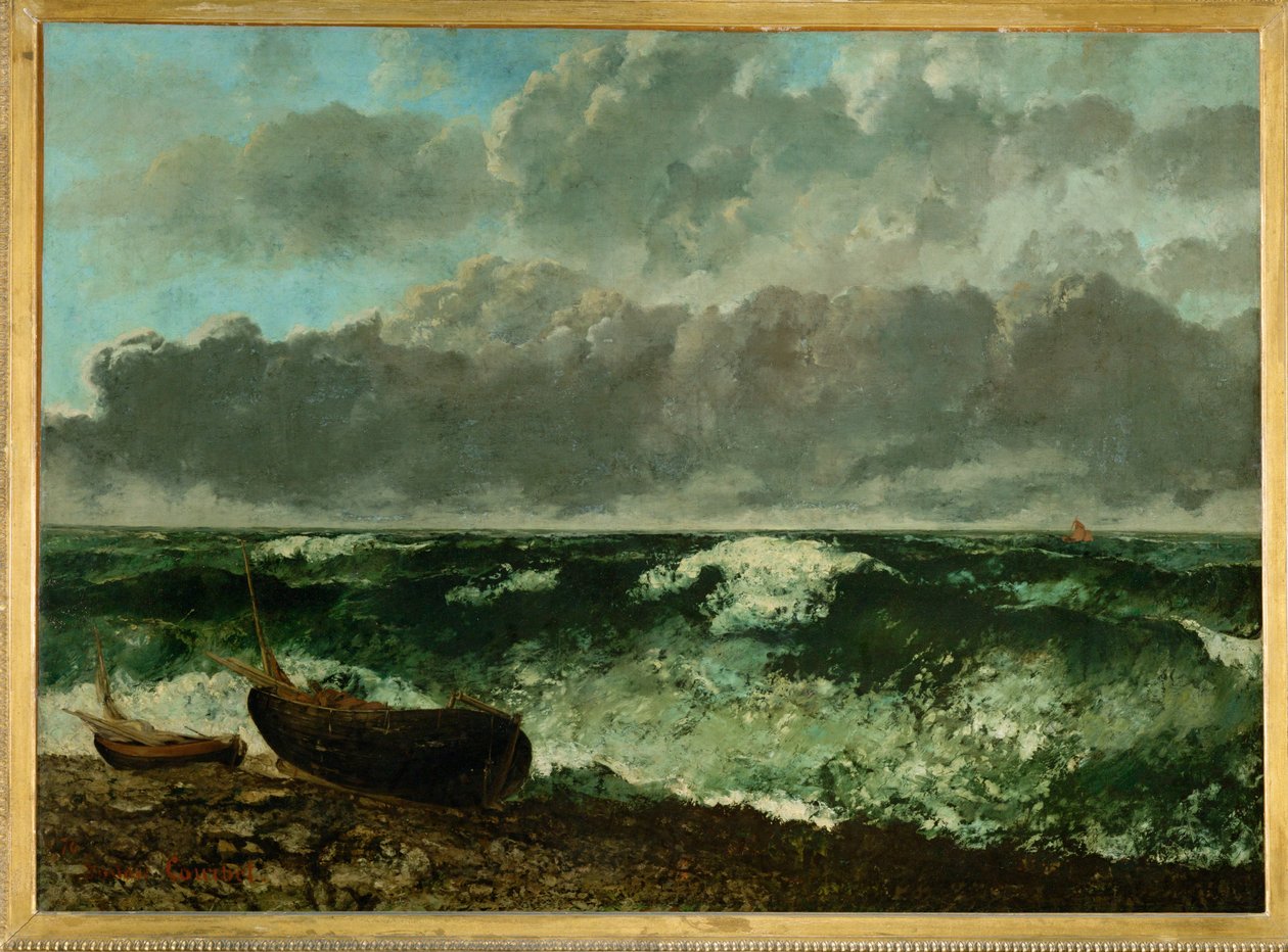 Stormy Sea by Gustave Courbet