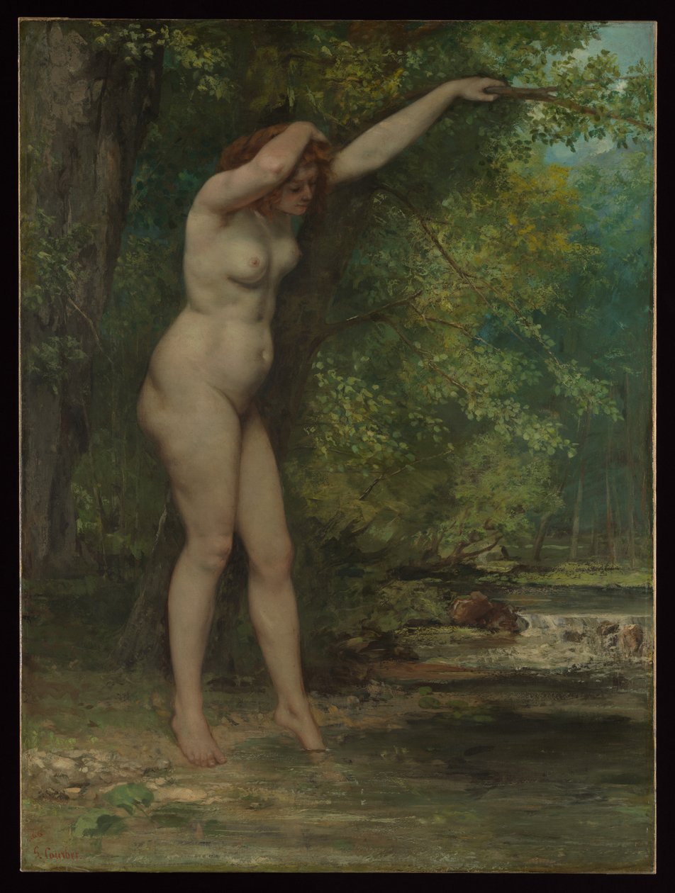 The Young Bather by Gustave Courbet