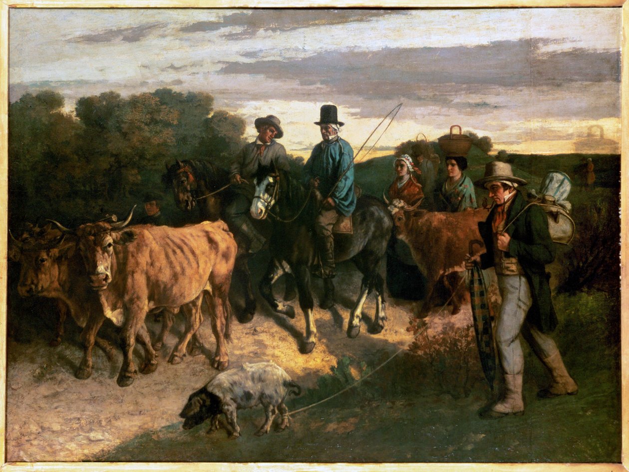 The Farmers of Flagey by Gustave Courbet