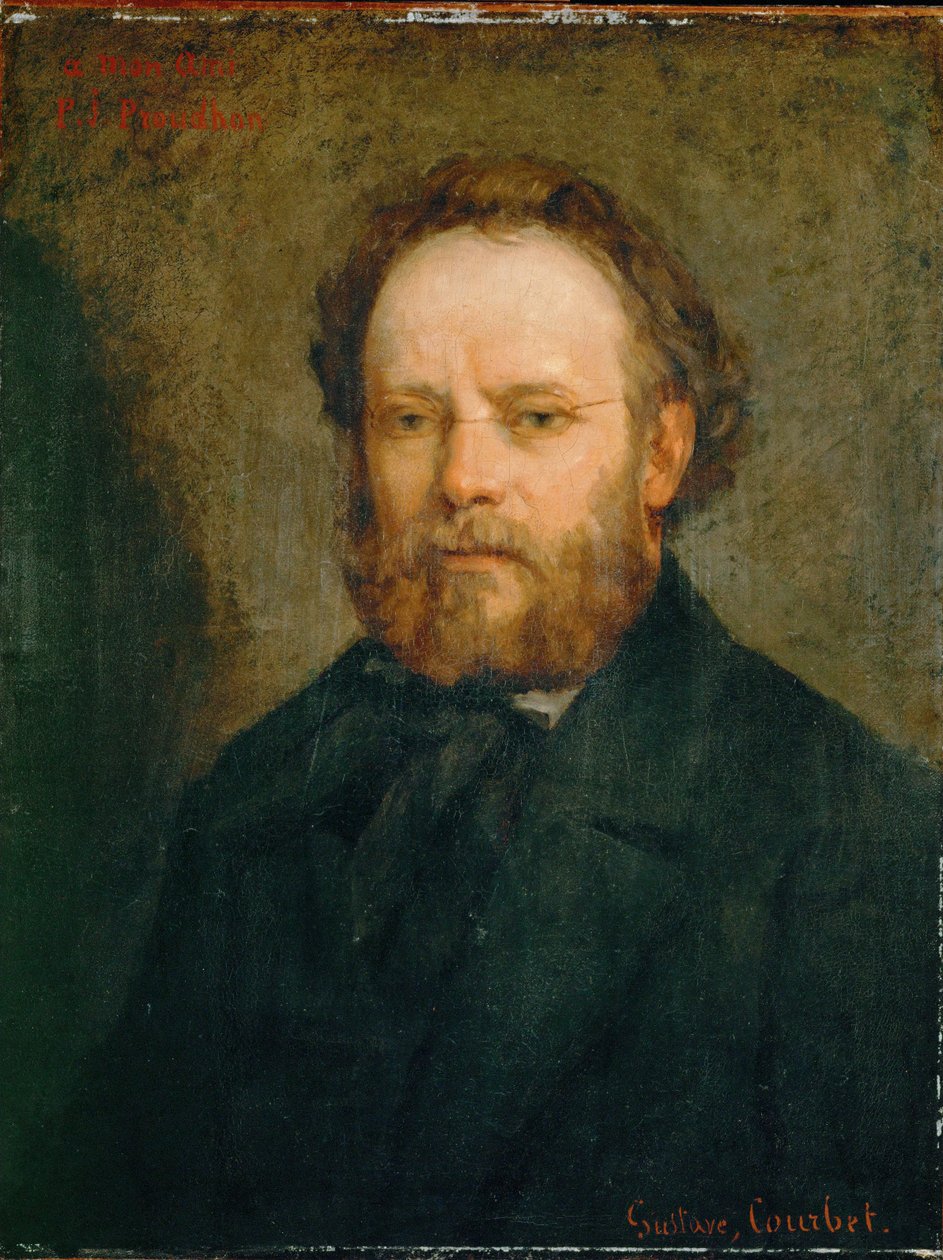 The Philosopher and Early Socialist Pierre-Joseph Proudhon by Gustave Courbet