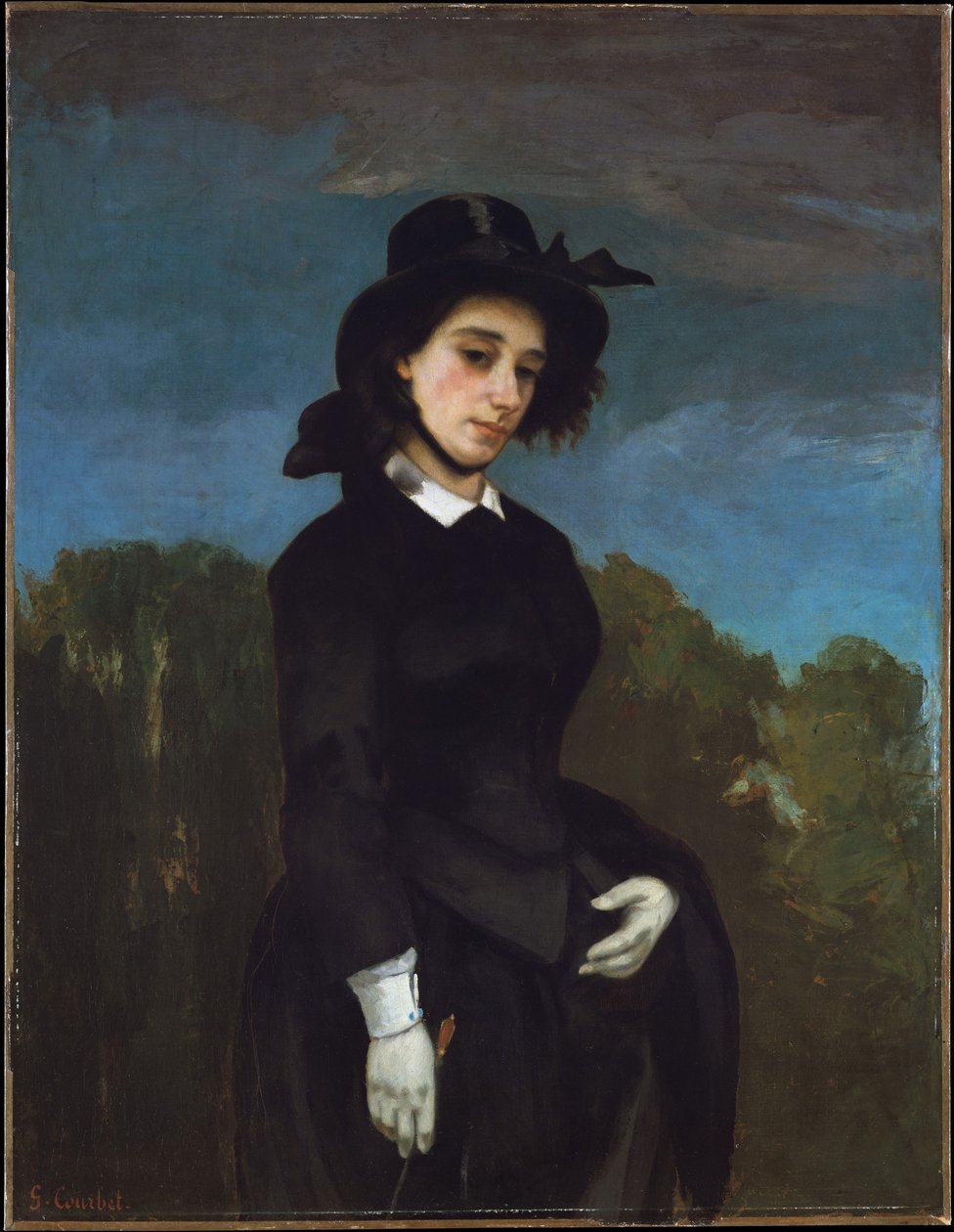 Woman in a Riding Habit by Gustave Courbet