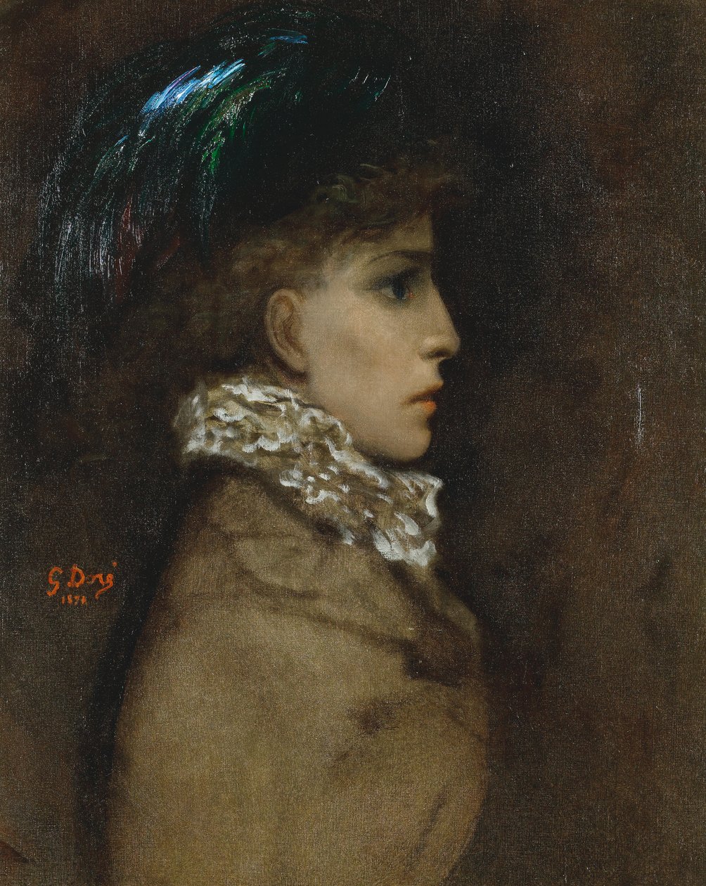 Gustave Doré, 1870 - Sarah Bernhardt by Gustave Dore