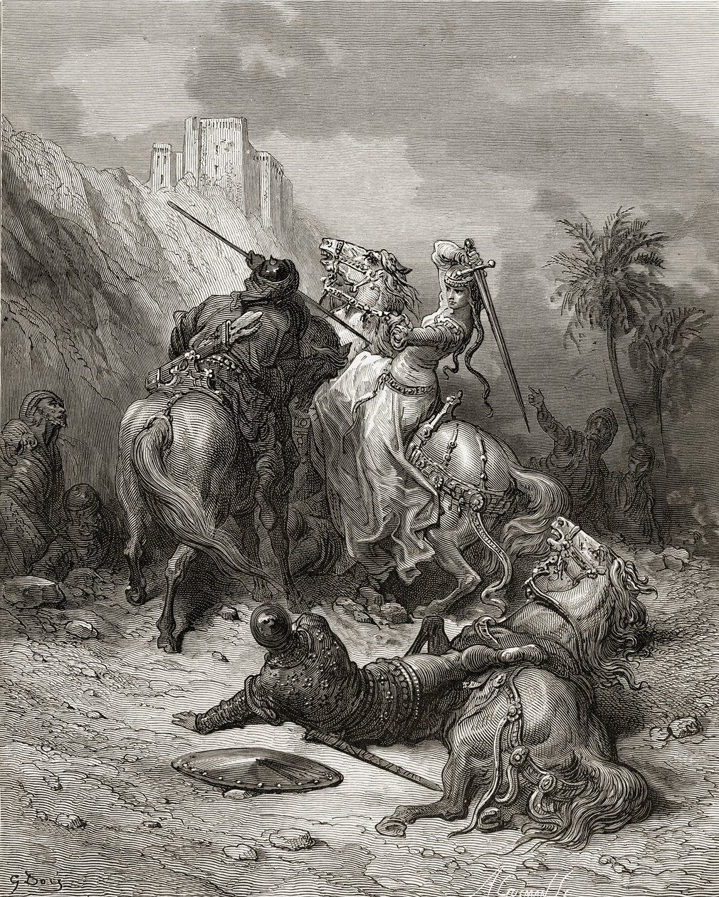 A Heroine Florine of Burgundy, illustration from 'Bibliotheque des ...