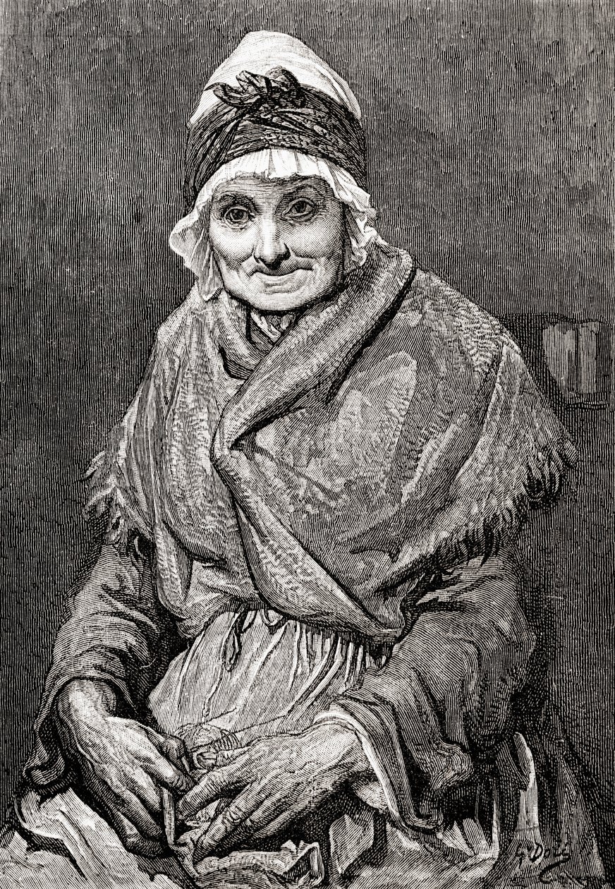 After a Drawing Done in 1880 by Gustave Dore of His Nurse Francoise. From Life and Reminiscences of Gustave Dore, published 1885 by Gustave Dore