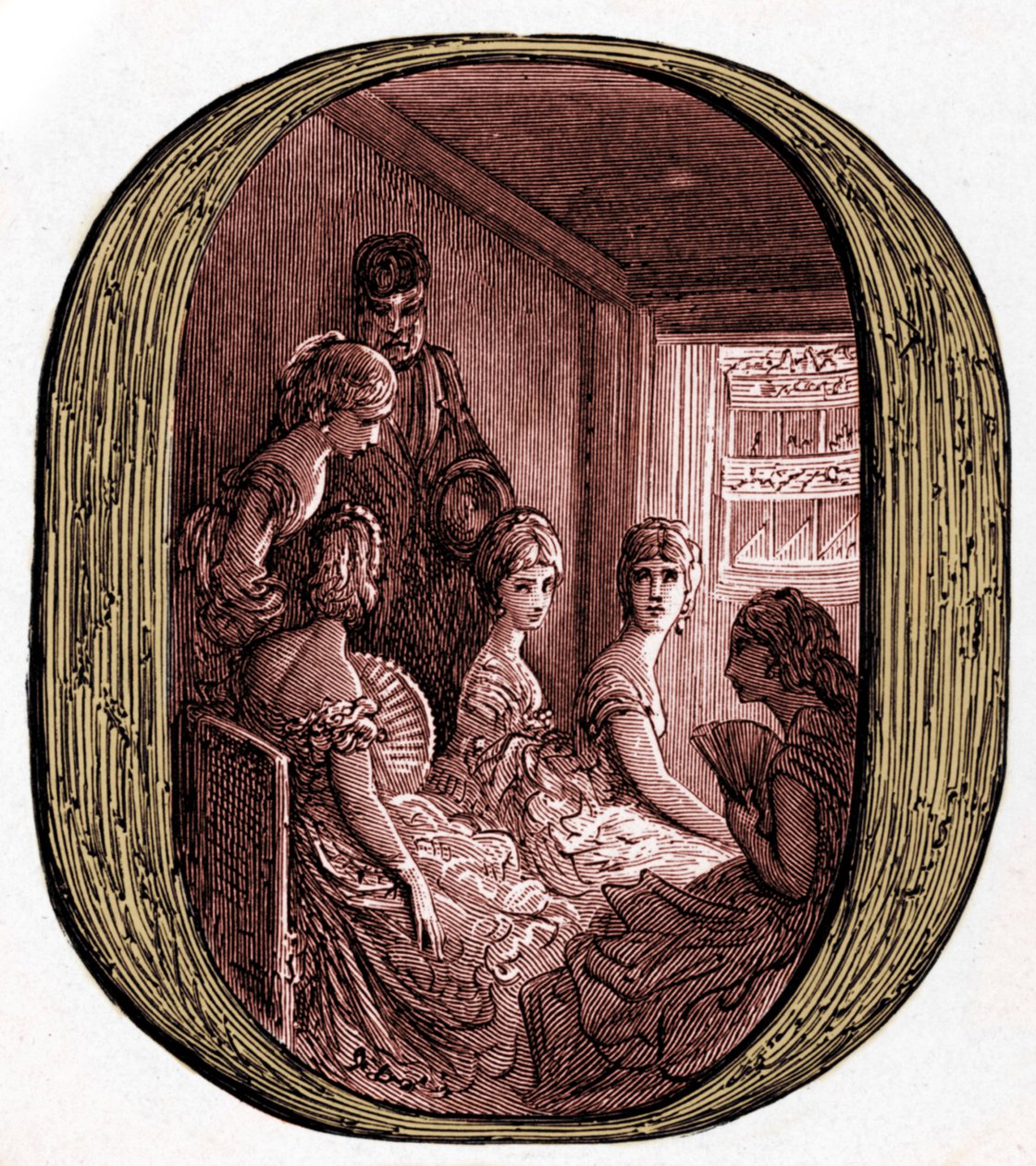 An Opera Box at the Royal Opera House by Gustave Doré by Gustave Dore