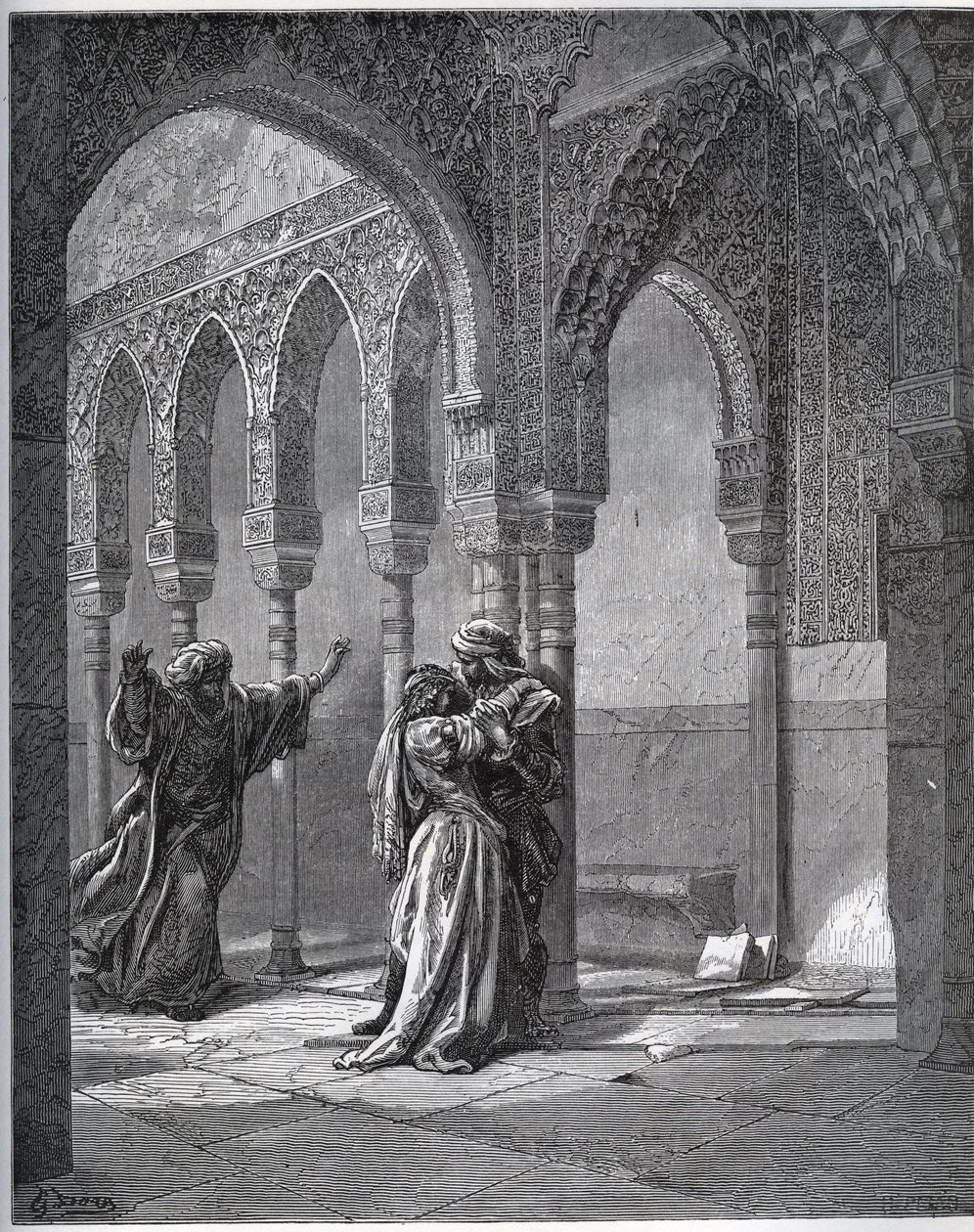 Captive Story. First Encounter of the Captive with Zoraide in the Garden of Her Father - from 