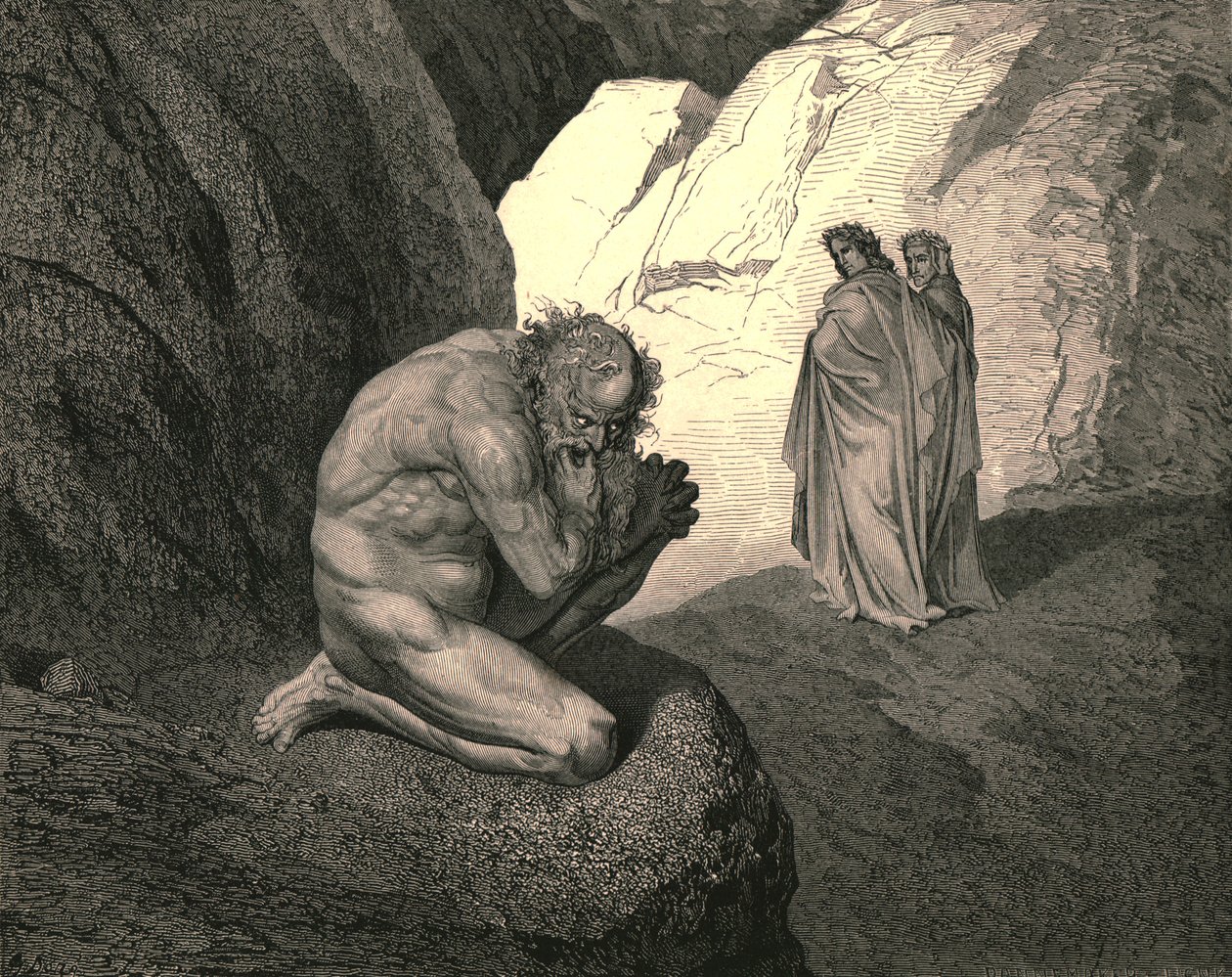 Cursed Wolf! Thy Fury Inward on Thyself Prey, and Consume Thee! by Gustave Dore