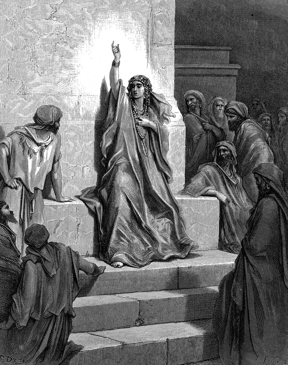 Deborah, Hebrew Prophetess and Judge, 1866 by Gustave Dore
