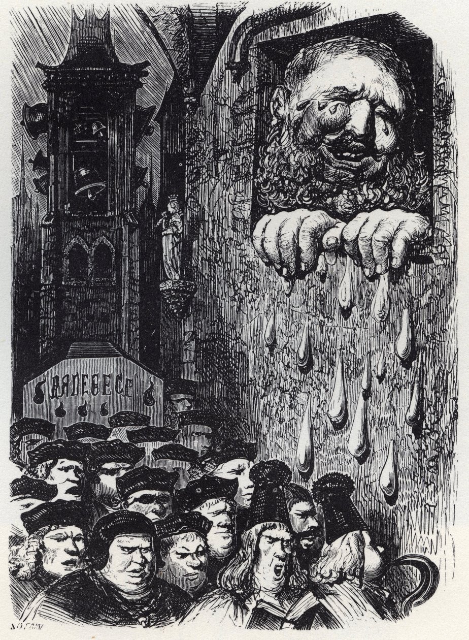 Gargantua mourning his wife