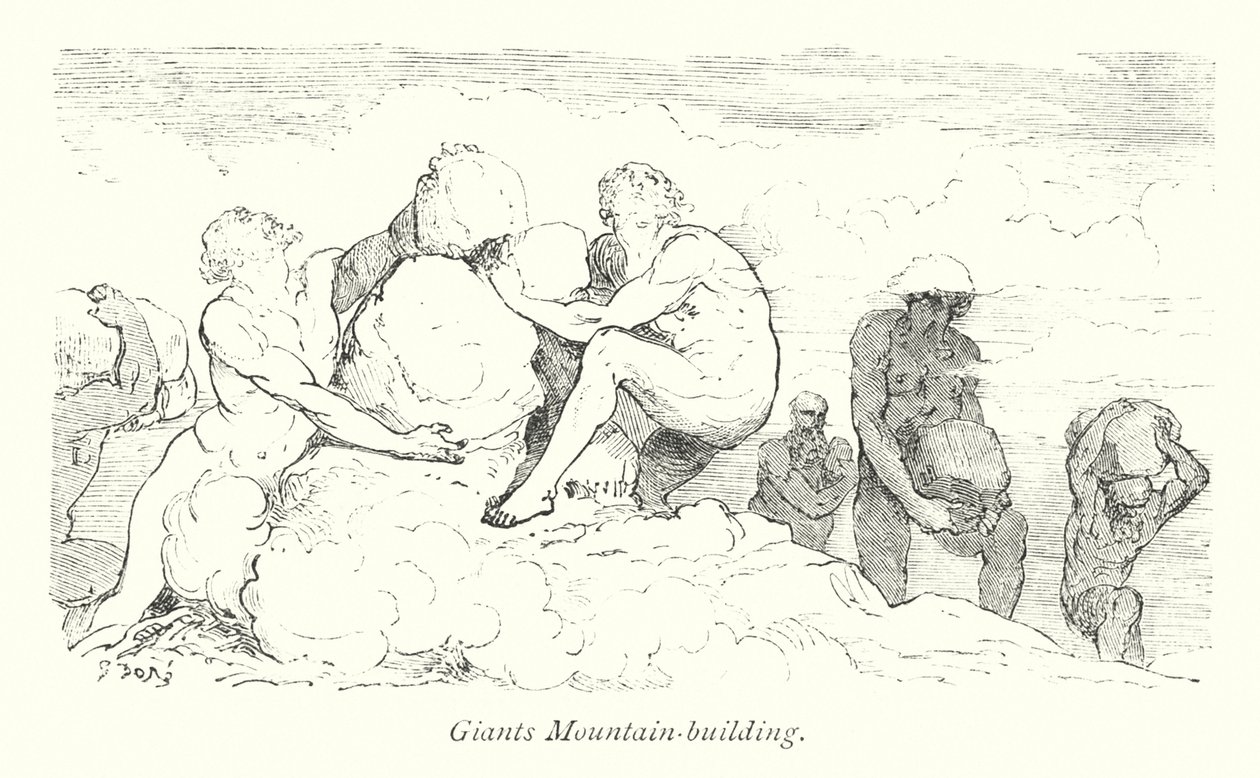 Giants Mountain Building by Gustave Dore