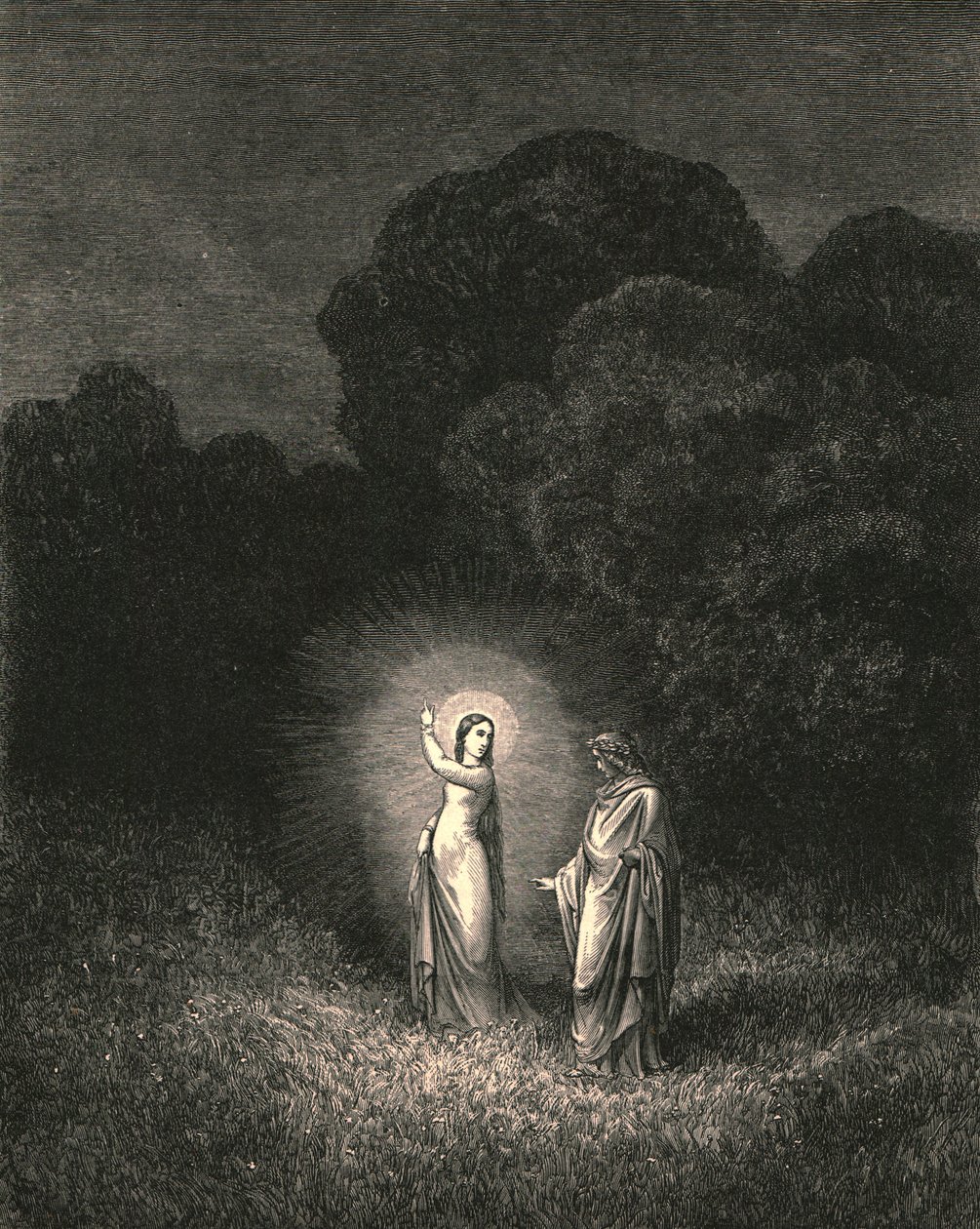 I, Who Now Bid Thee on This Errand Forth, Am Beatrice by Gustave Dore