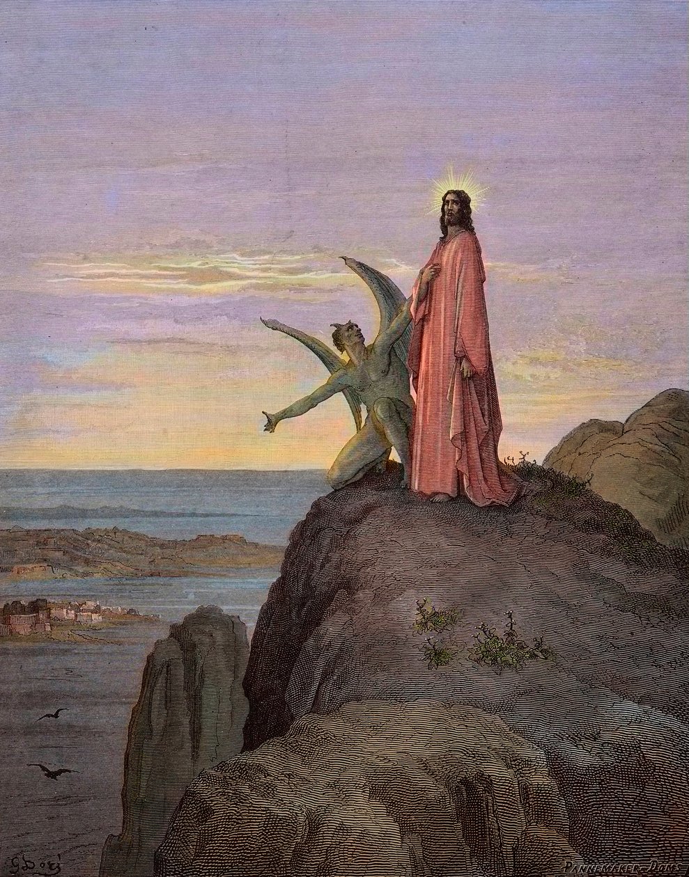 Jesus in the desert, subjected to the temptation of the devil - The ...