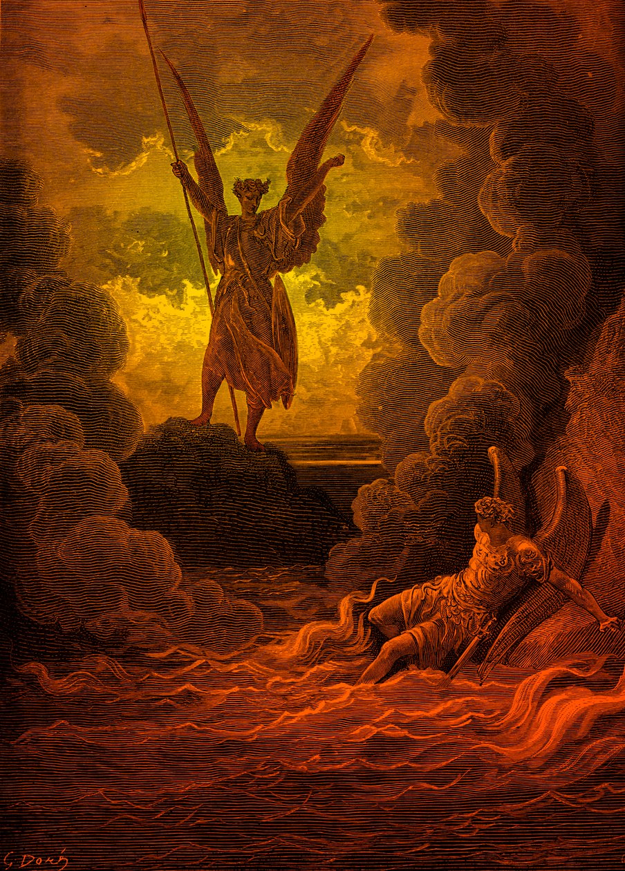 Paradise Lost: Satan and Beelzebub by Doré by Gustave Dore