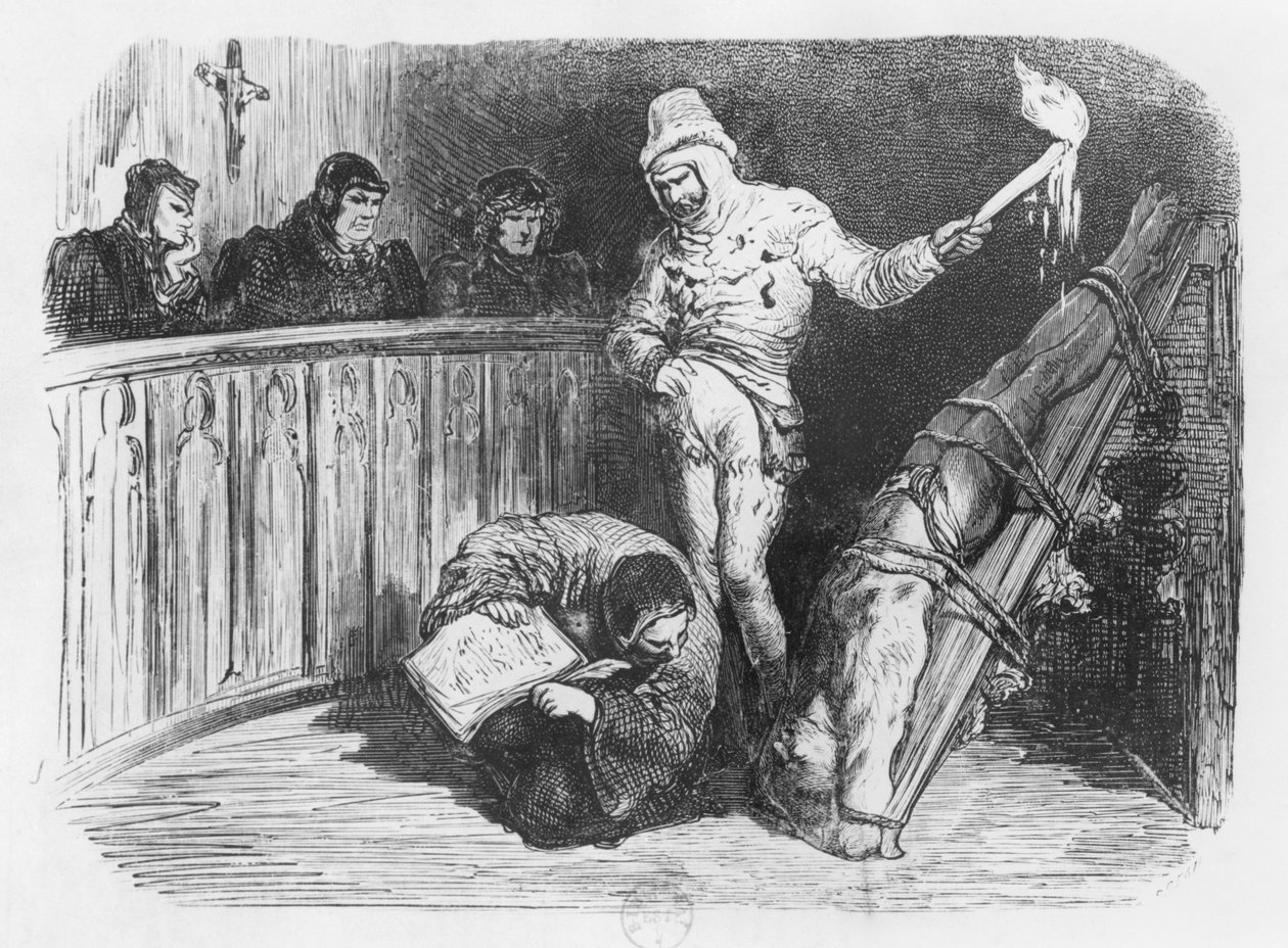 Scene of Inquisition, illustration from the 