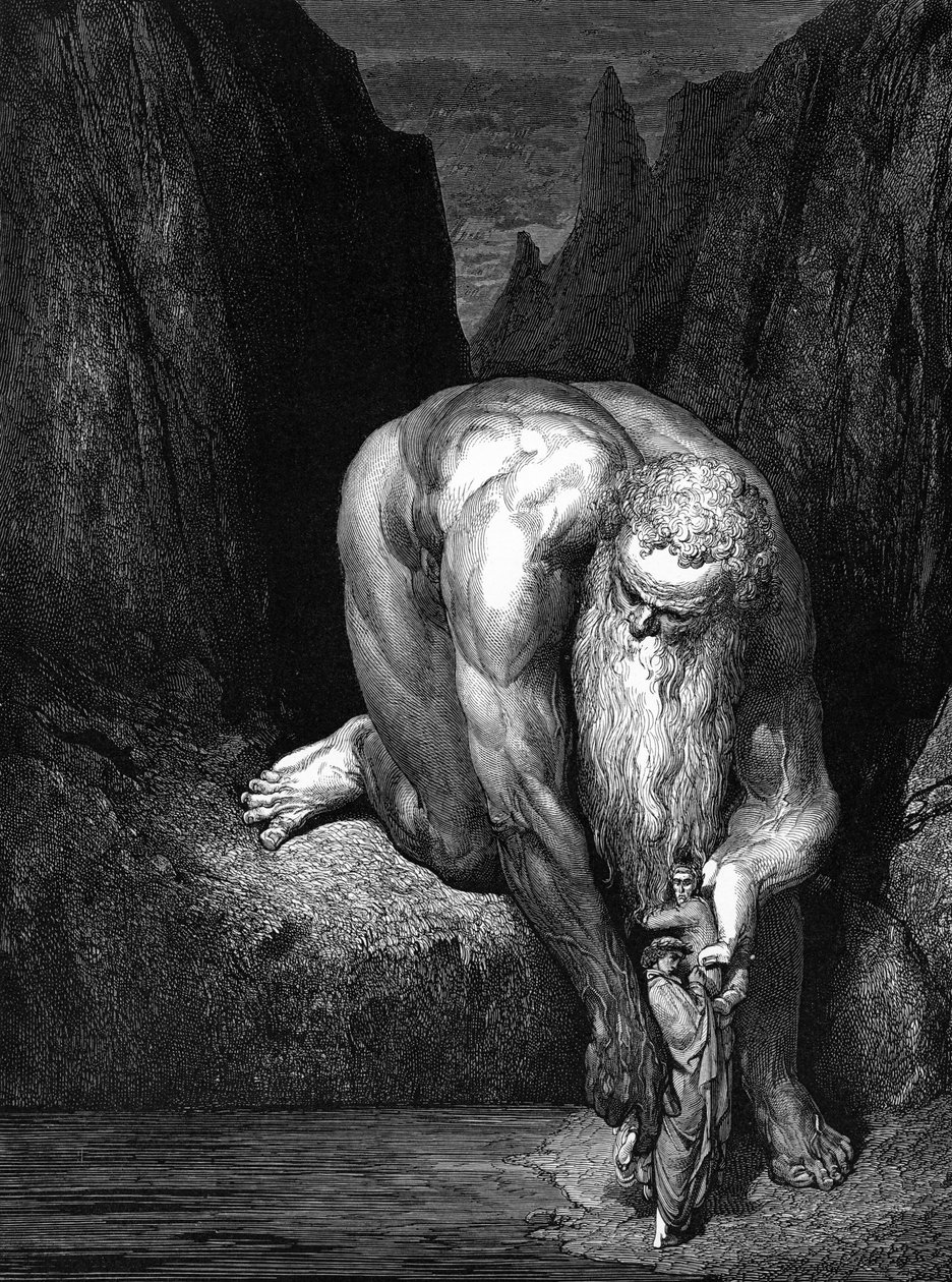 The Divine Comedy: The Giant Antaeus by Gustave Dore