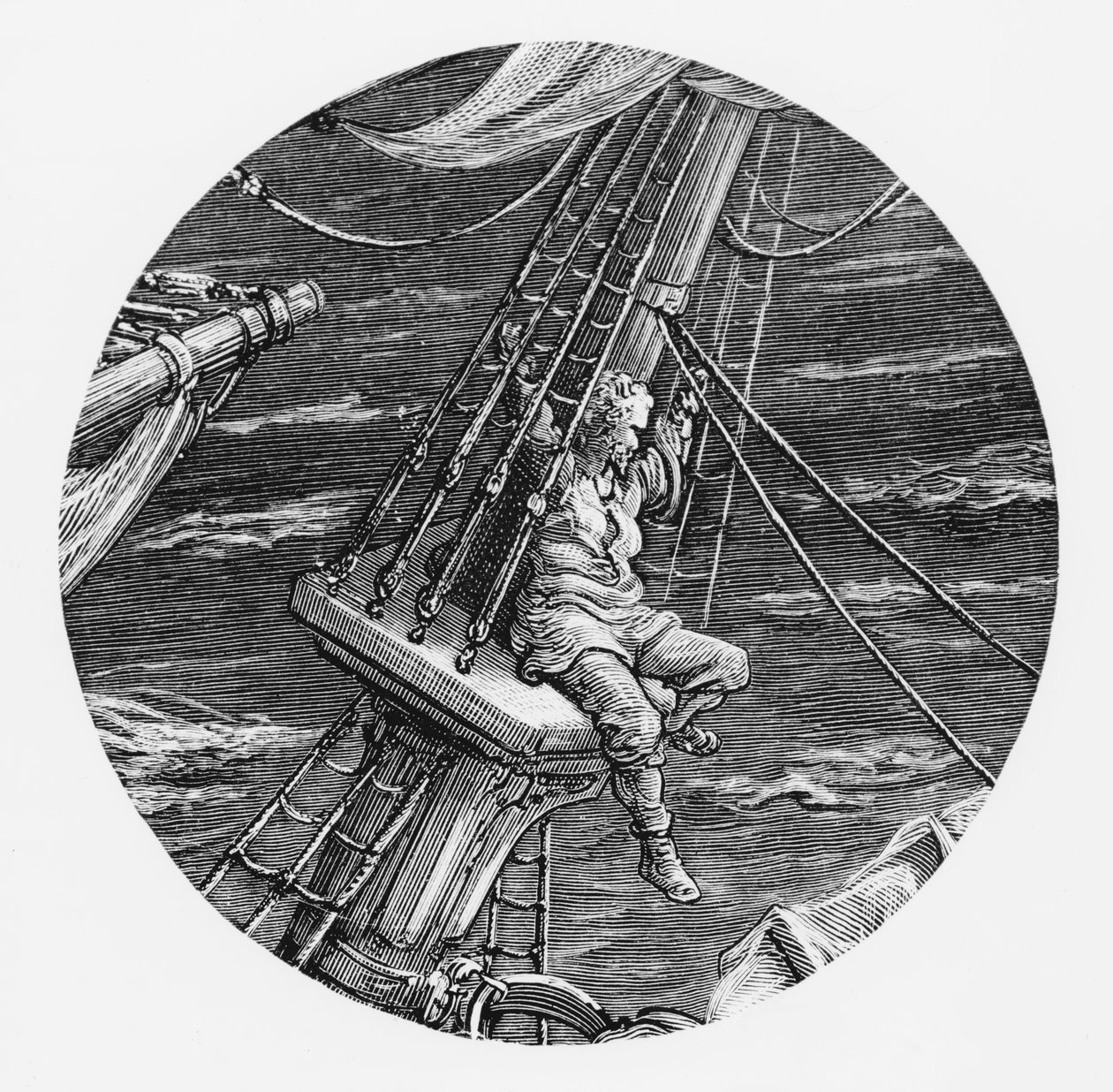 The Mariner Aloft in the Poop of the Ship, Scene from 