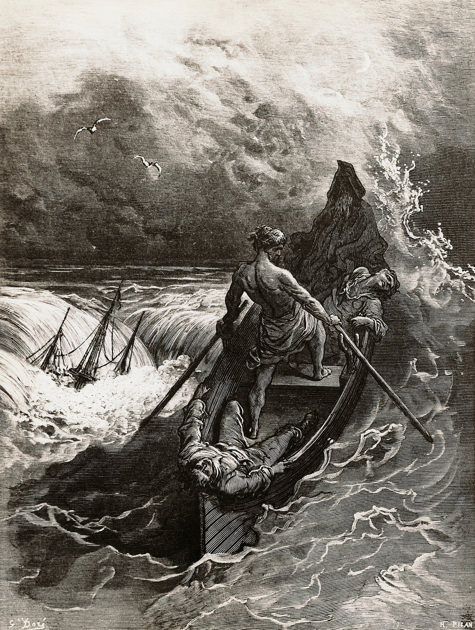 The mariner, from the Rime of the Ancient Mariner by Gustave Dore
