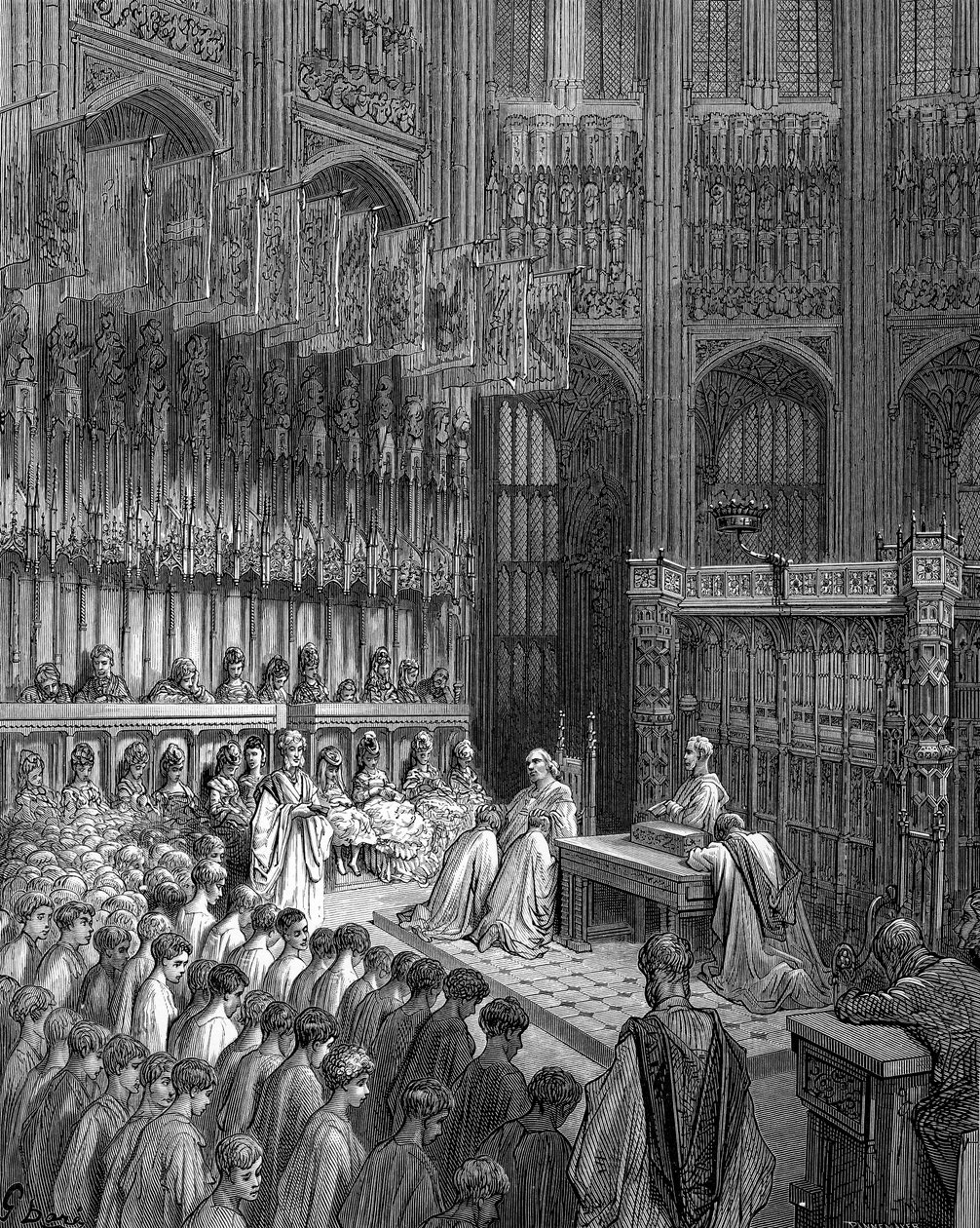 Westminster Abbey - Confirmation of Westminster Boys by Gustave Dore